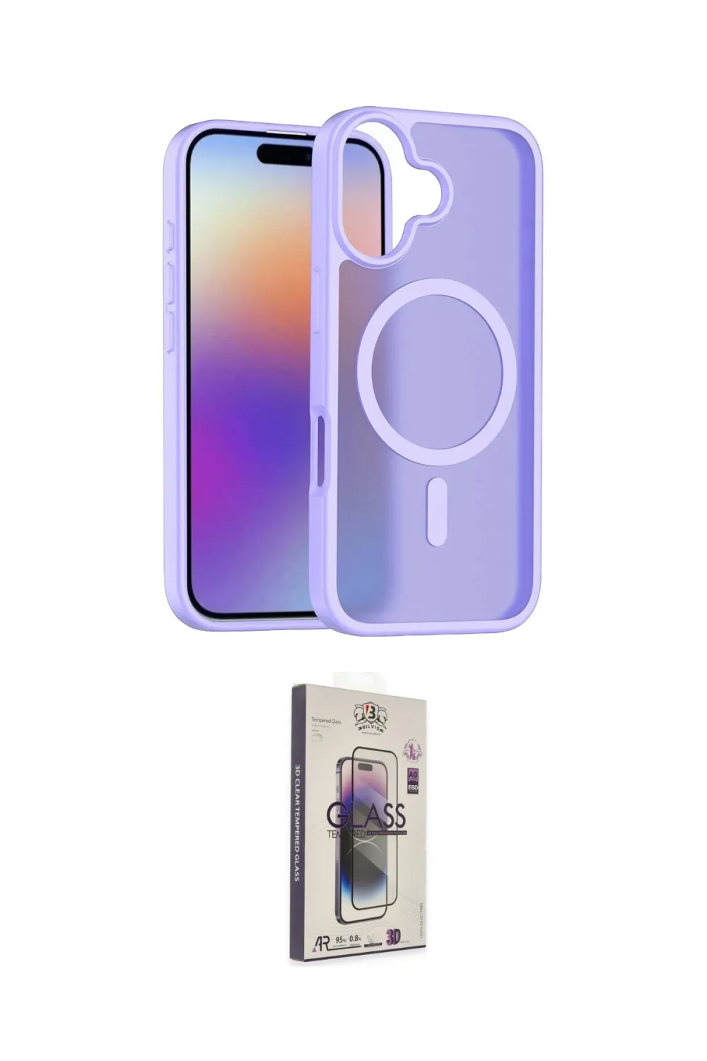 ieg™ iPhone 17 Kılıf Siluet Minimal Prime - Siyah Bilvis 3D Cam Ekran Koruyucu