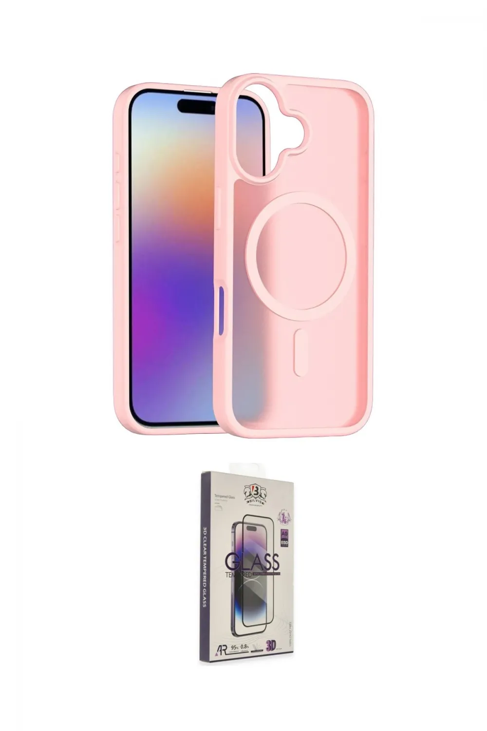 ieg™ iPhone 17 Kılıf Siluet Minimal Prime - Siyah Bilvis 3D Cam Ekran Koruyucu