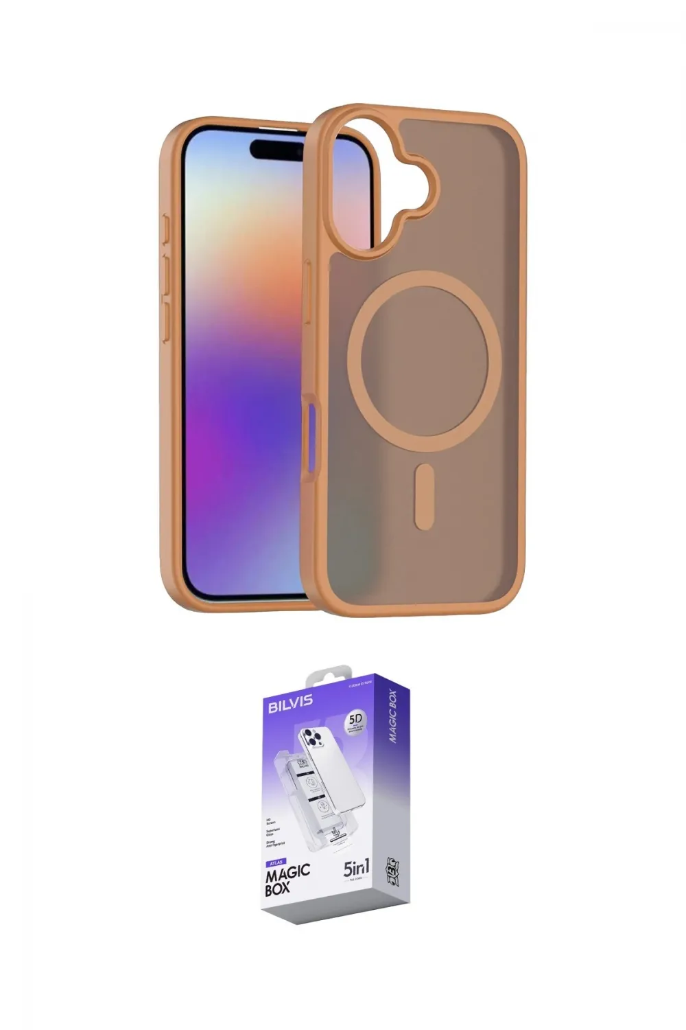 ieg™ iPhone 17 Kılıf Siluet Minimal Prime - Siyah Bilvis 5in1 3D Magic Cam Ekran Koruyucu