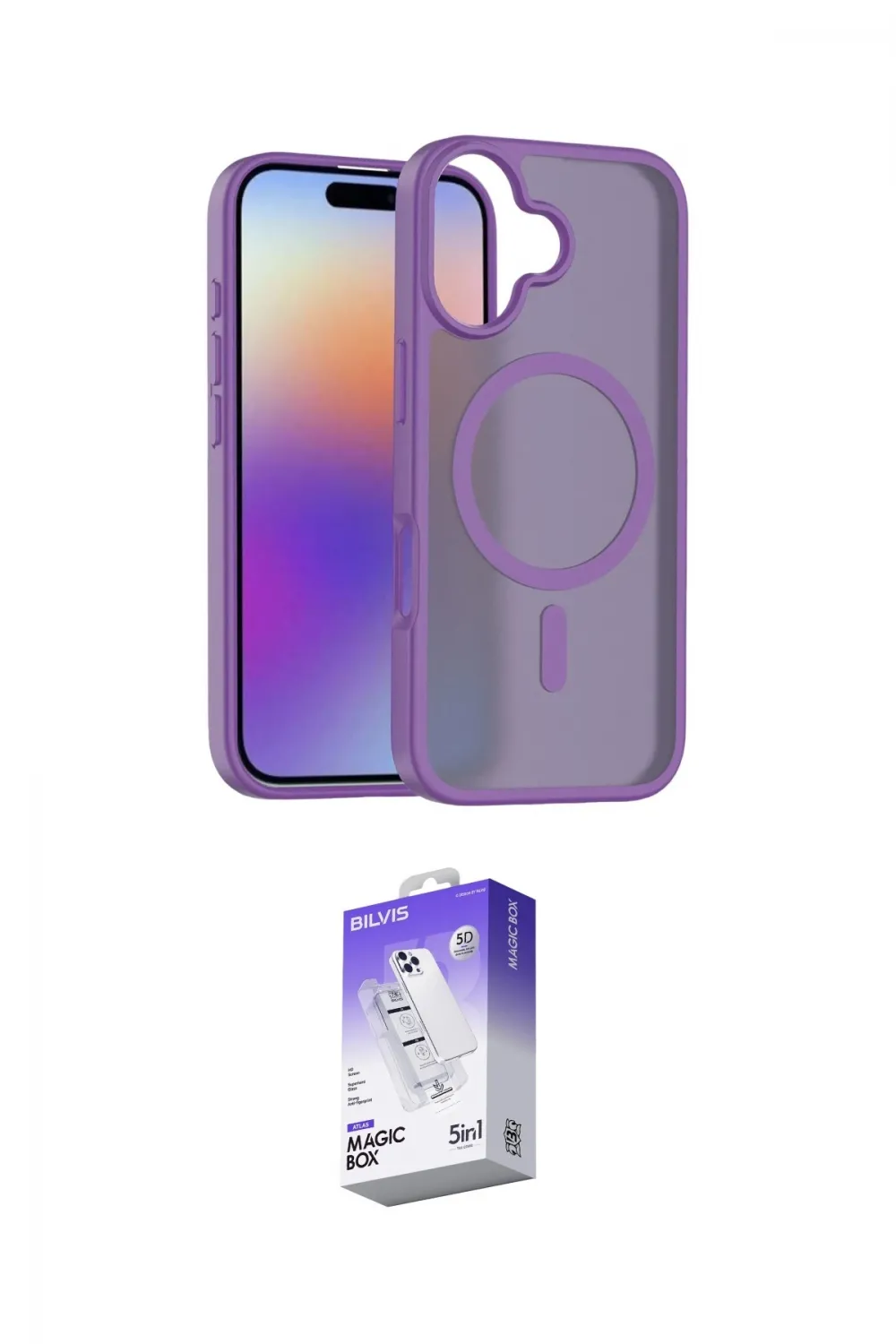 ieg™ iPhone 17 Kılıf Siluet Minimal Prime - Siyah Bilvis 5in1 3D Magic Cam Ekran Koruyucu