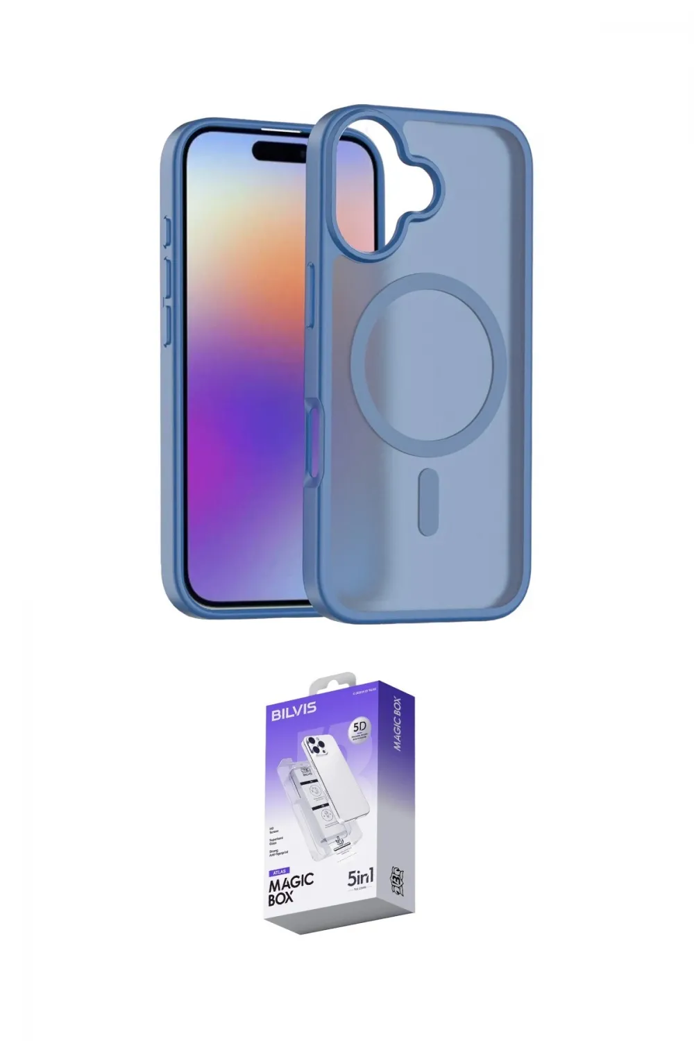 ieg™ iPhone 17 Kılıf Siluet Minimal Prime - Siyah Bilvis 5in1 3D Magic Cam Ekran Koruyucu