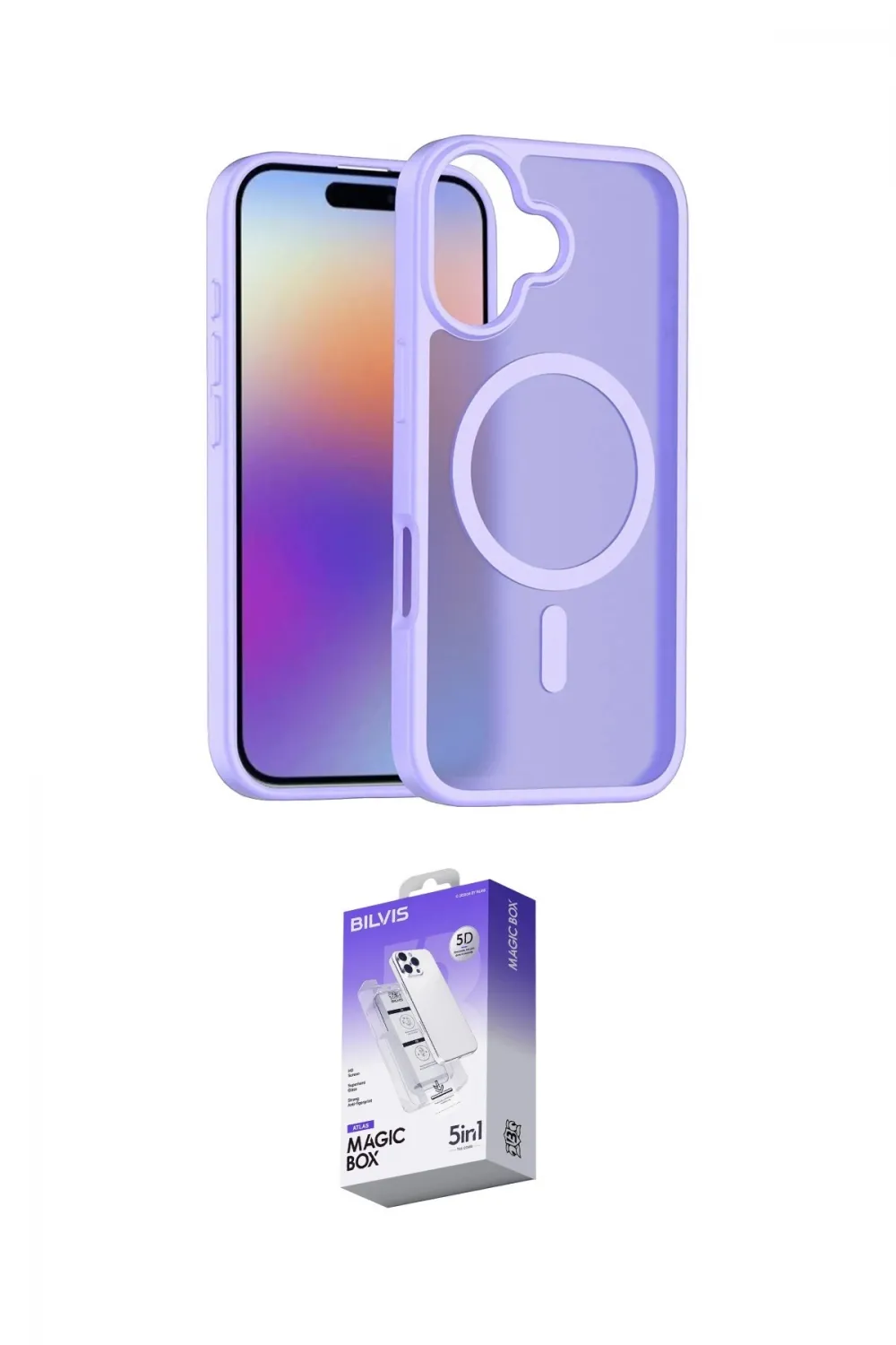 ieg™ iPhone 17 Kılıf Siluet Minimal Prime - Siyah Bilvis 5in1 3D Magic Cam Ekran Koruyucu