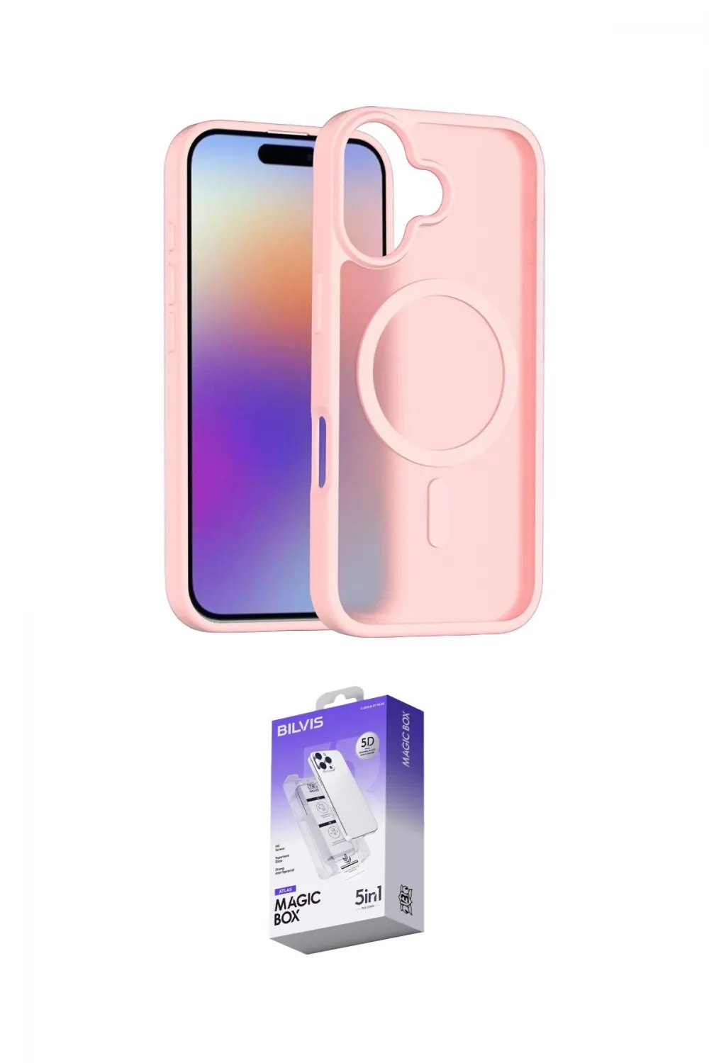 ieg™ iPhone 17 Kılıf Siluet Minimal Prime - Siyah Bilvis 5in1 3D Magic Cam Ekran Koruyucu