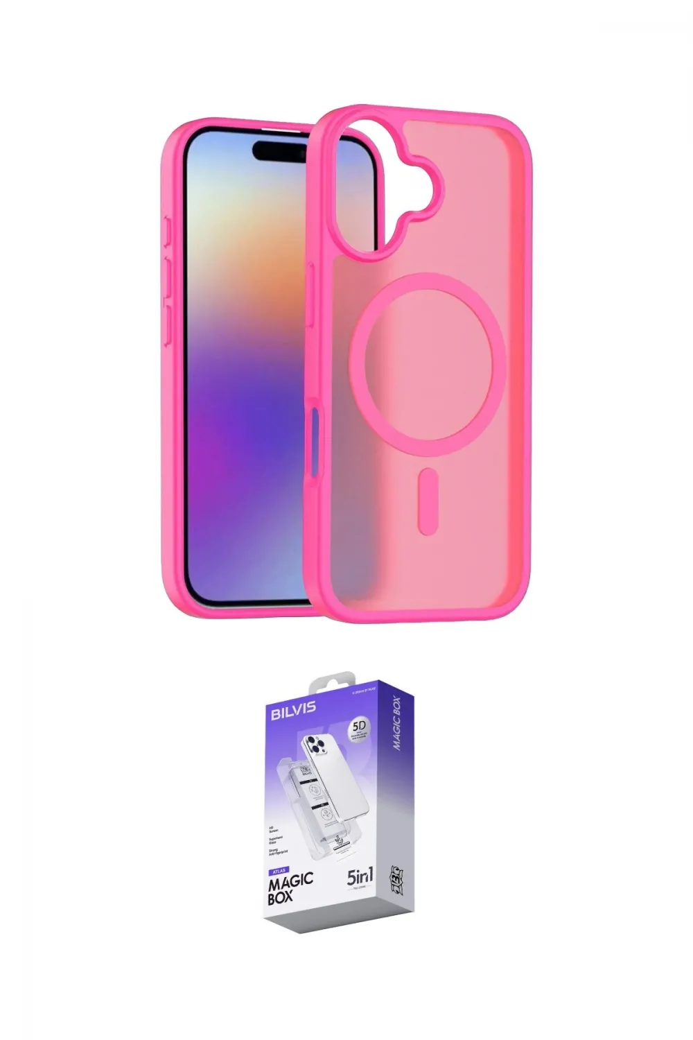 ieg™ iPhone 17 Kılıf Siluet Minimal Prime - Siyah Bilvis 5in1 3D Magic Cam Ekran Koruyucu