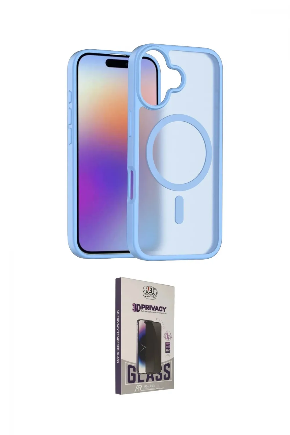 ieg™ iPhone 17 Kılıf Siluet Minimal Prime - Siyah Bilvis Hayalet Cam Ekran Koruyucu