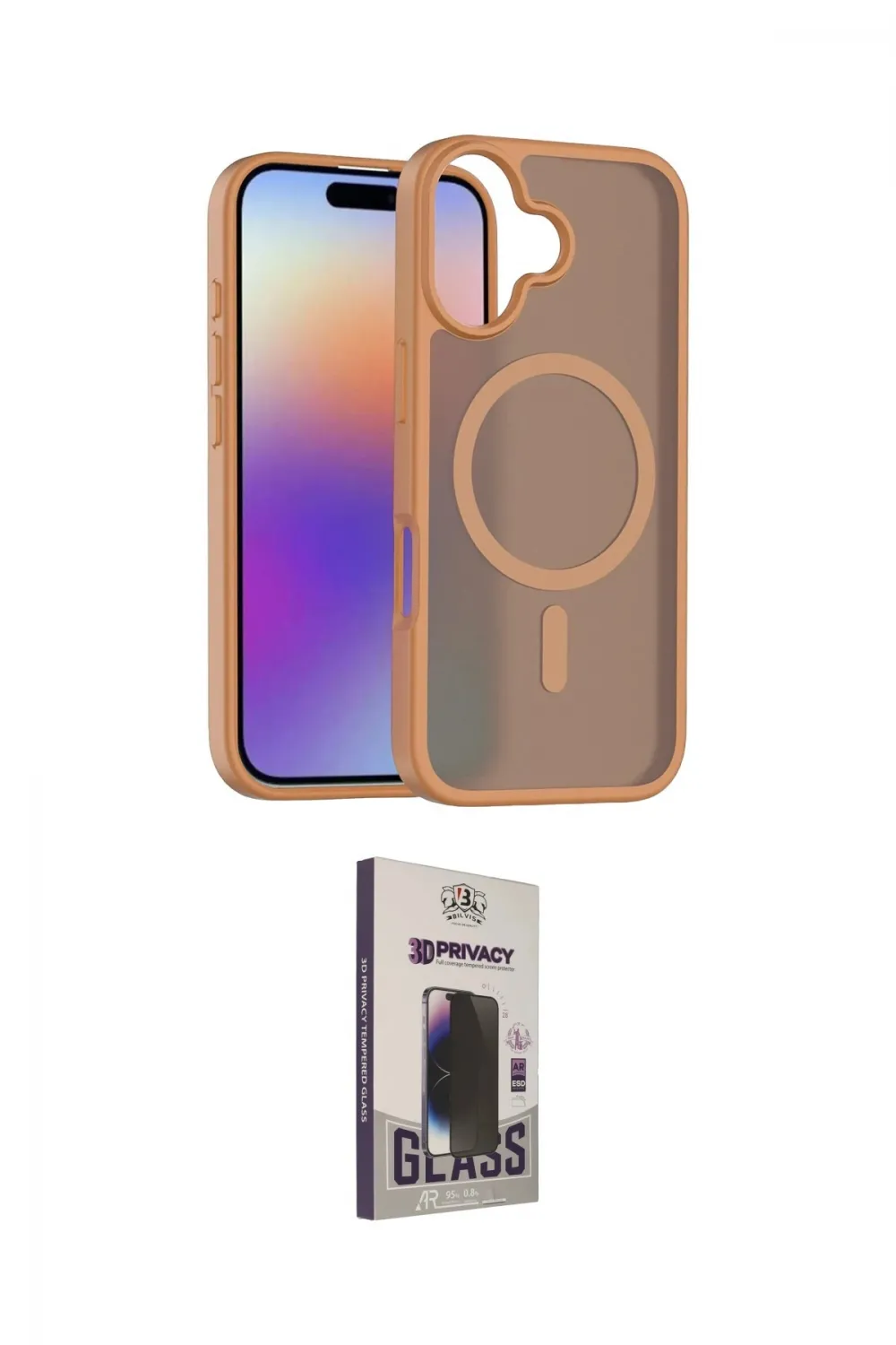 ieg™ iPhone 17 Kılıf Siluet Minimal Prime - Siyah Bilvis Hayalet Cam Ekran Koruyucu