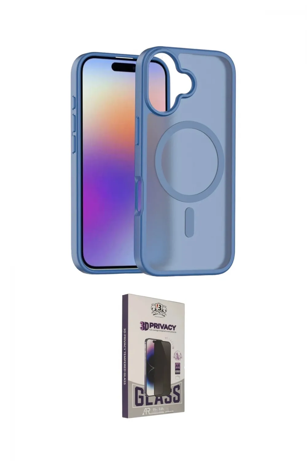 ieg™ iPhone 17 Kılıf Siluet Minimal Prime - Siyah Bilvis Hayalet Cam Ekran Koruyucu