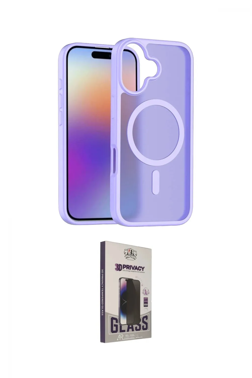 ieg™ iPhone 17 Kılıf Siluet Minimal Prime - Siyah Bilvis Hayalet Cam Ekran Koruyucu
