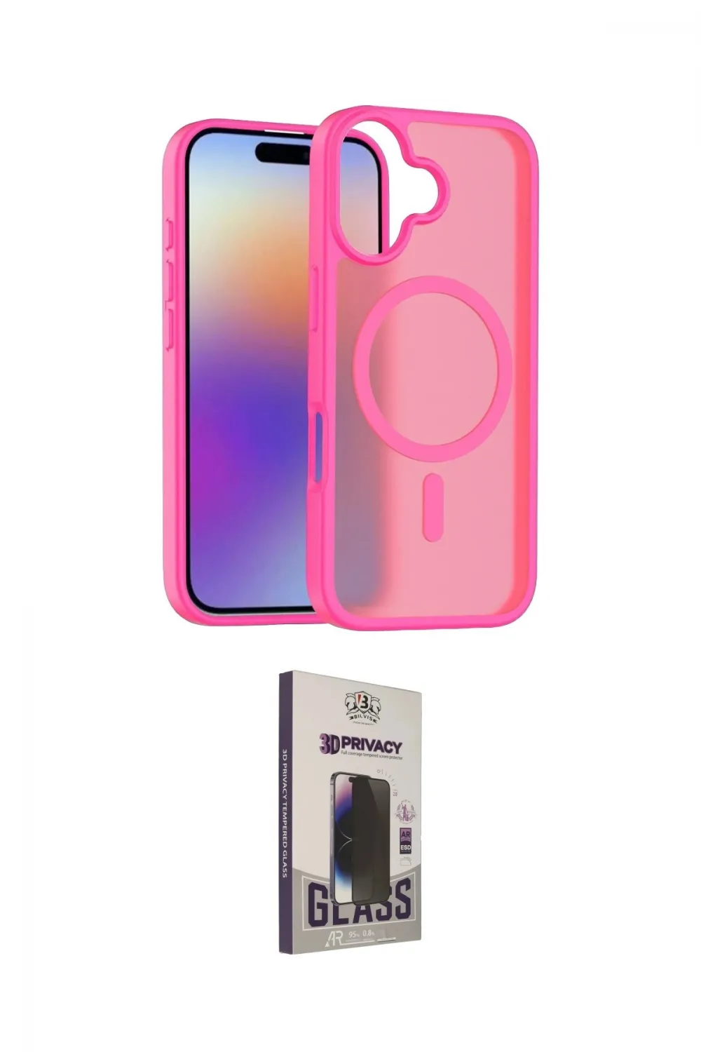 ieg™ iPhone 17 Kılıf Siluet Minimal Prime - Siyah Bilvis Hayalet Cam Ekran Koruyucu