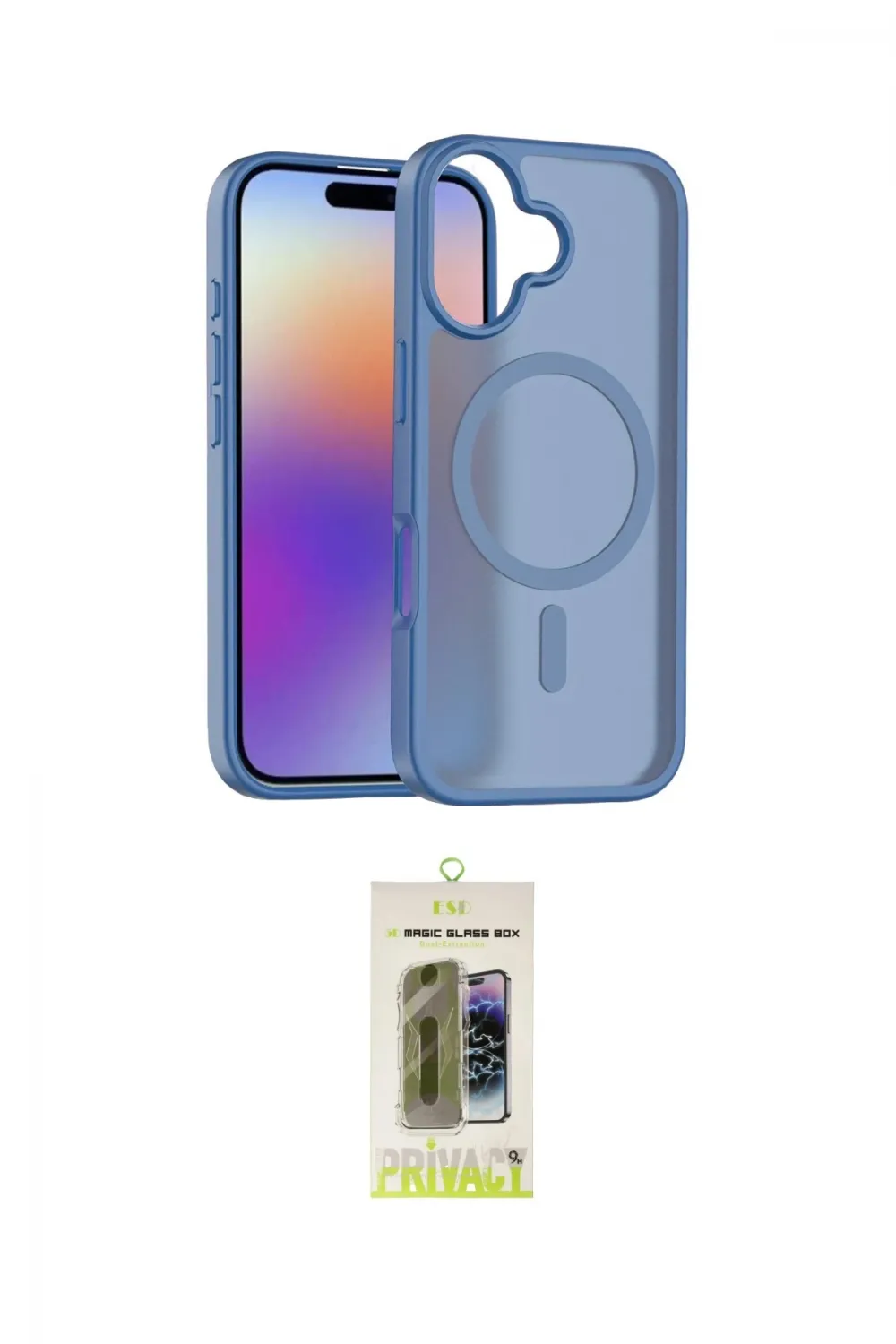 ieg™ iPhone 17 Kılıf Siluet Minimal Prime - Siyah Joko Magic 5D Hayalet Cam