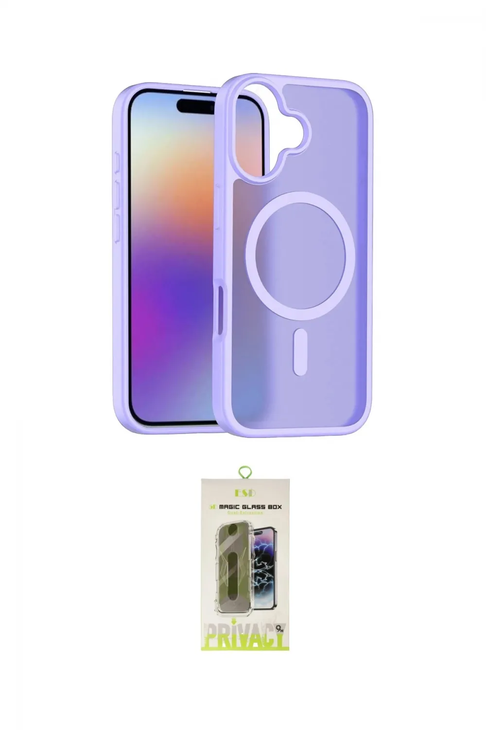 ieg™ iPhone 17 Kılıf Siluet Minimal Prime - Siyah Joko Magic 5D Hayalet Cam