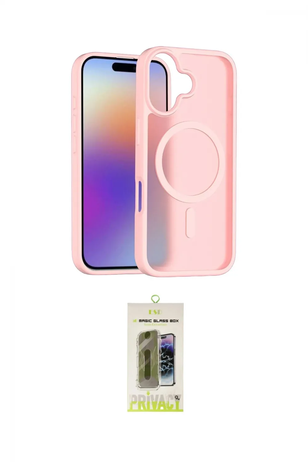ieg™ iPhone 17 Kılıf Siluet Minimal Prime - Siyah Joko Magic 5D Hayalet Cam