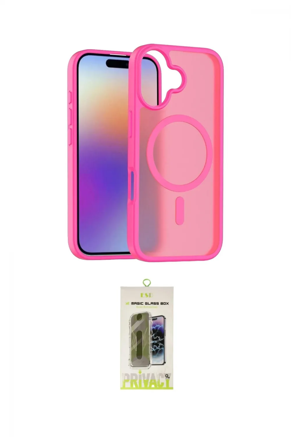 ieg™ iPhone 17 Kılıf Siluet Minimal Prime - Siyah Joko Magic 5D Hayalet Cam