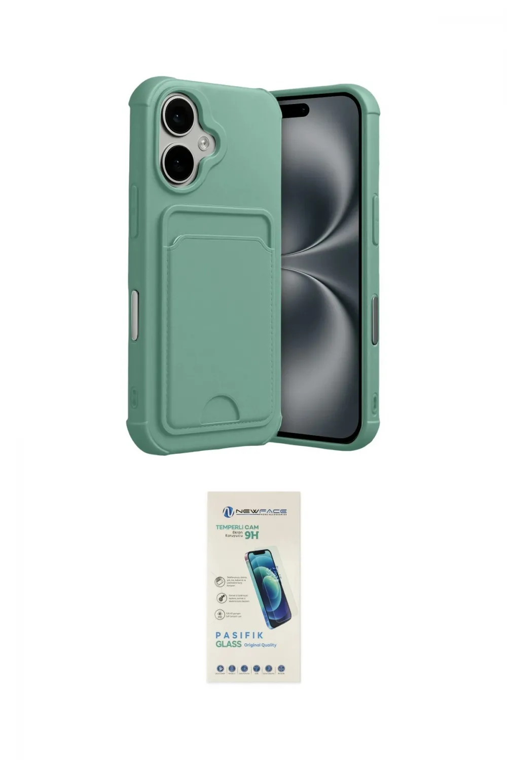 ieg™ iPhone 17 Kılıf Vadi Çizgi Prime - Şeffaf Pasifik Cam Ekran Koruyucu