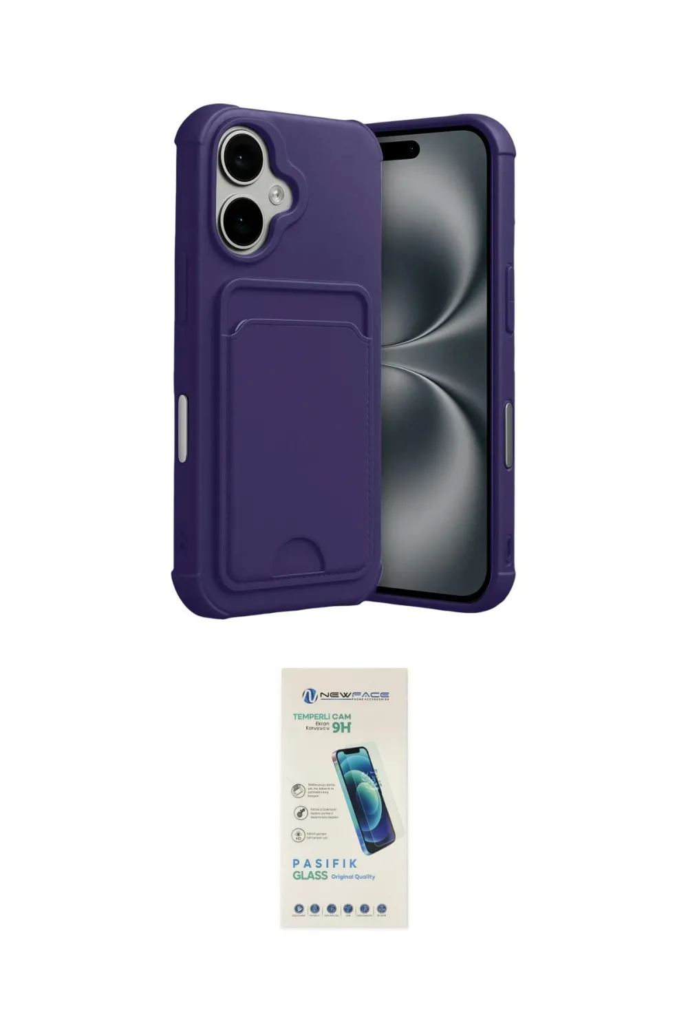 ieg™ iPhone 17 Kılıf Vadi Çizgi Prime - Şeffaf Pasifik Cam Ekran Koruyucu