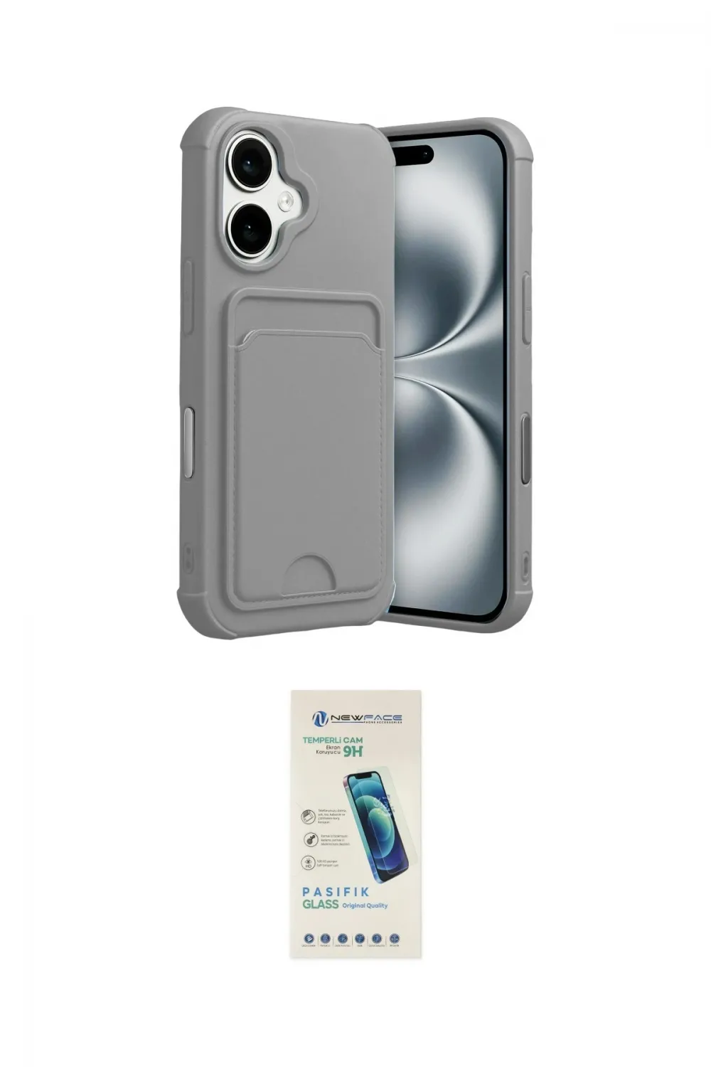 ieg™ iPhone 17 Kılıf Vadi Çizgi Prime - Şeffaf Pasifik Cam Ekran Koruyucu