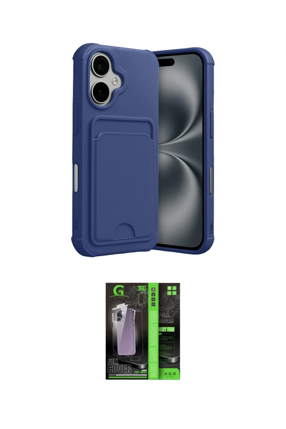 ieg™ iPhone 17 Kılıf Vadi Çizgi Prime - Siyah 360 Mat Full Body Arka Koruyucu