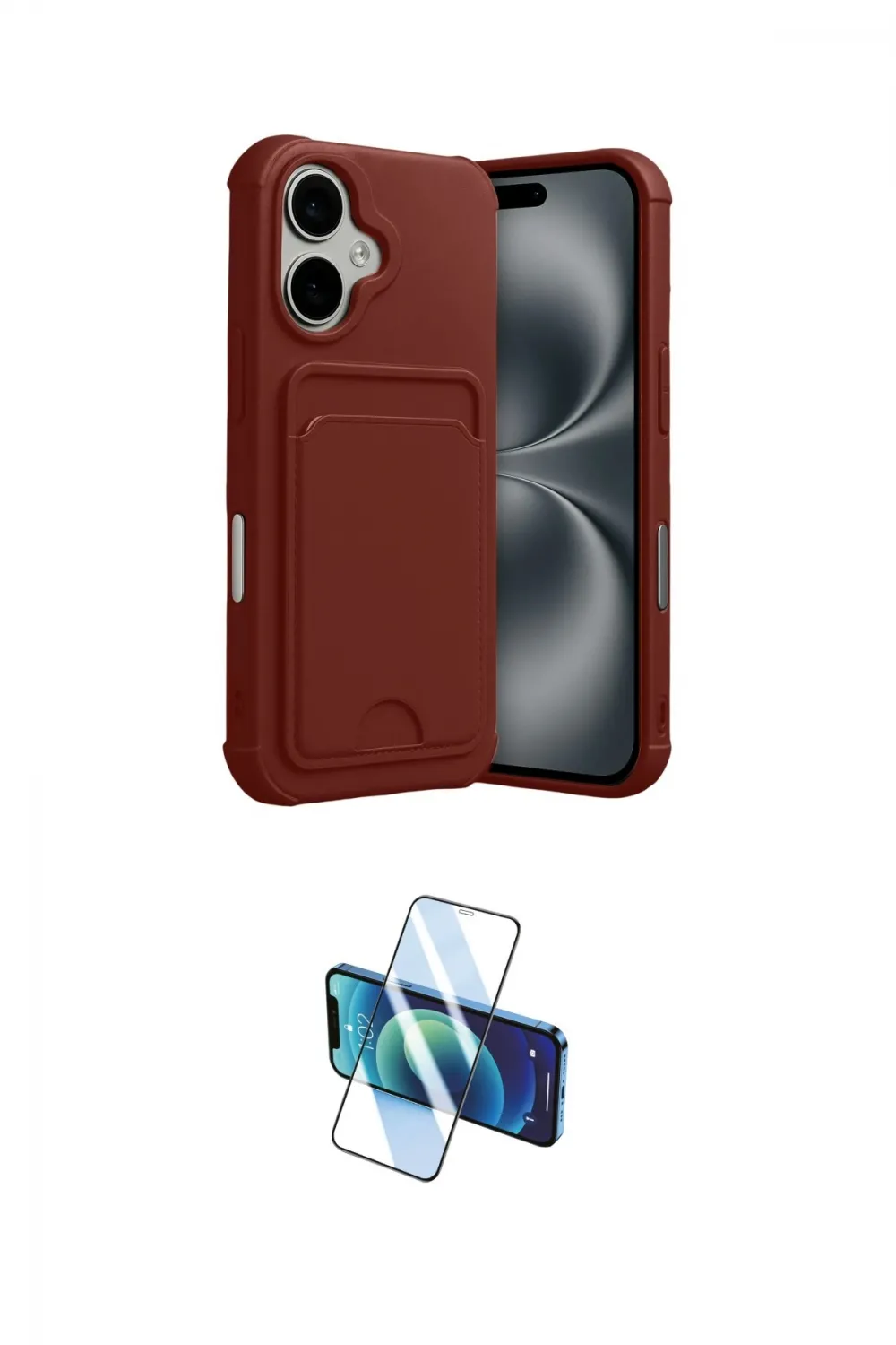 ieg™ iPhone 17 Kılıf Vadi Çizgi Prime - Siyah 3D Antistatik Seramik Nano Ekran Koruyucu
