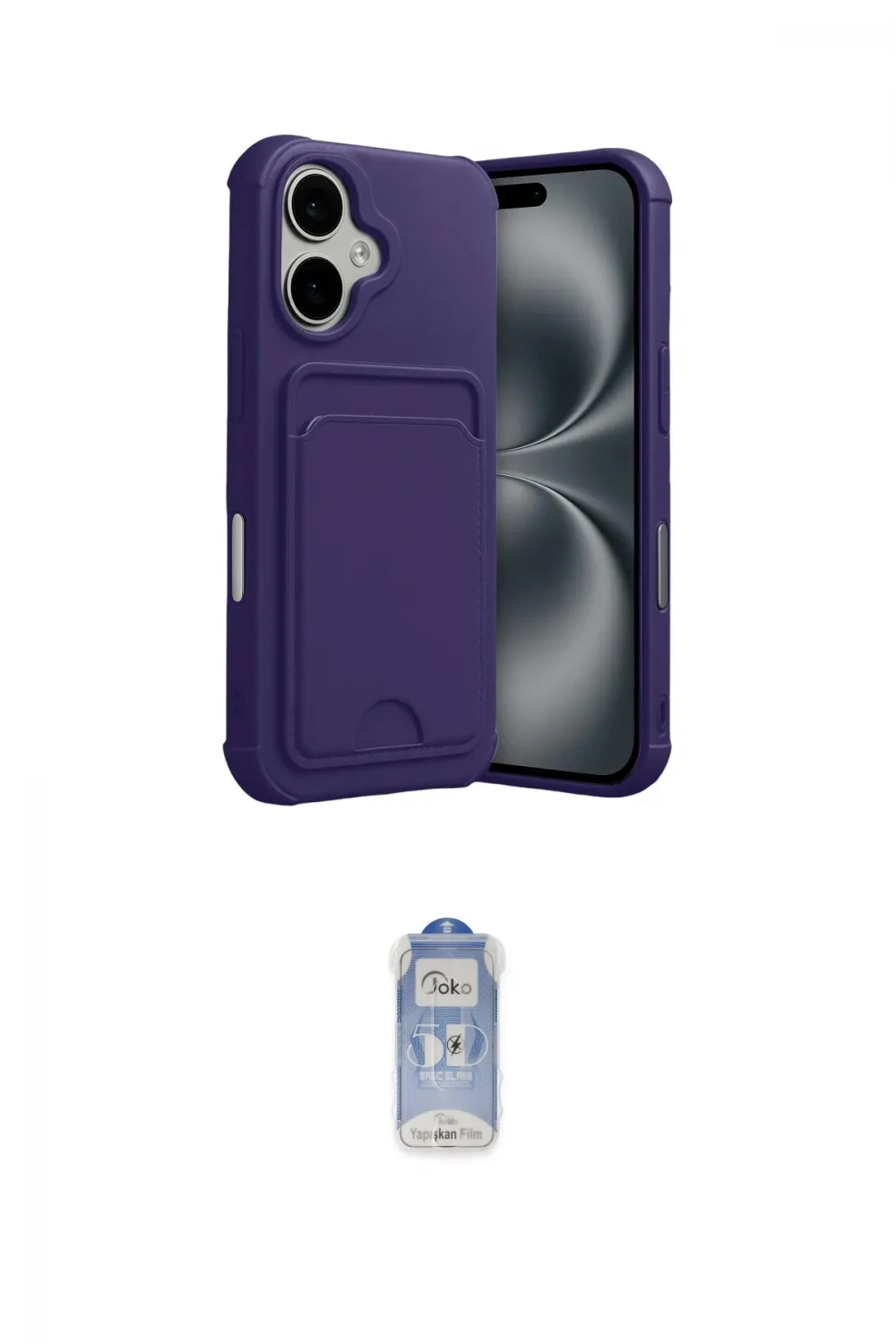 ieg™ iPhone 17 Kılıf Vadi Çizgi Prime - Siyah Joko Magic 5D Cam