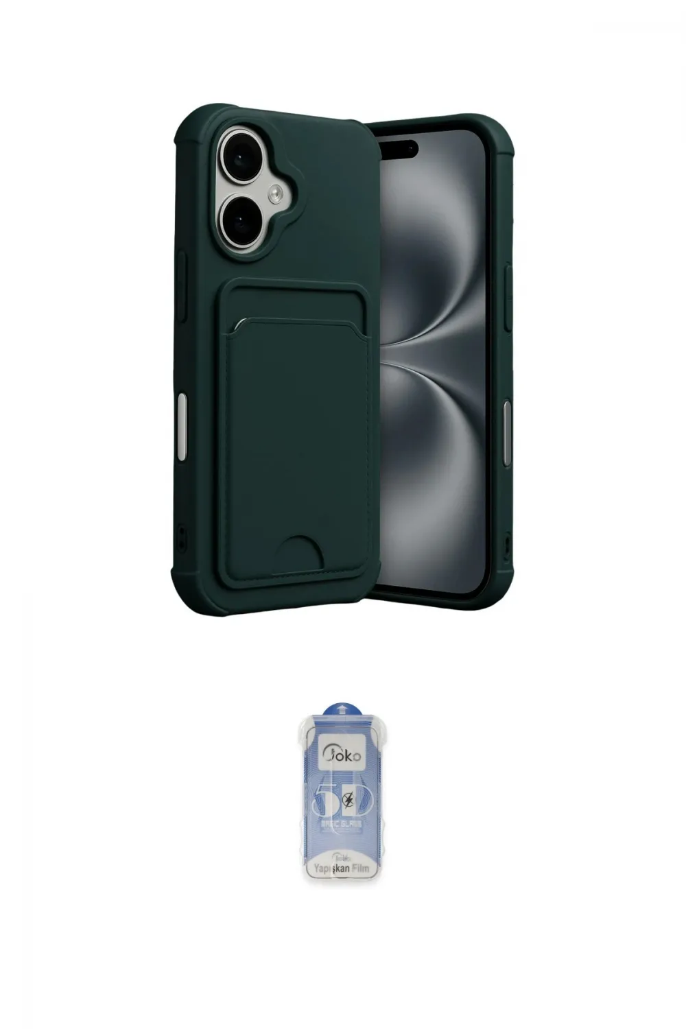 ieg™ iPhone 17 Kılıf Vadi Çizgi Prime - Siyah Joko Magic 5D Cam