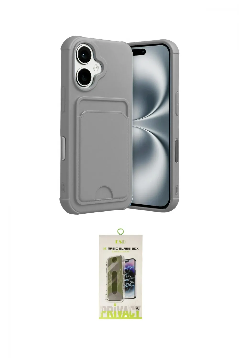 ieg™ iPhone 17 Kılıf Vadi Çizgi Prime - Siyah Joko Magic 5D Hayalet Cam