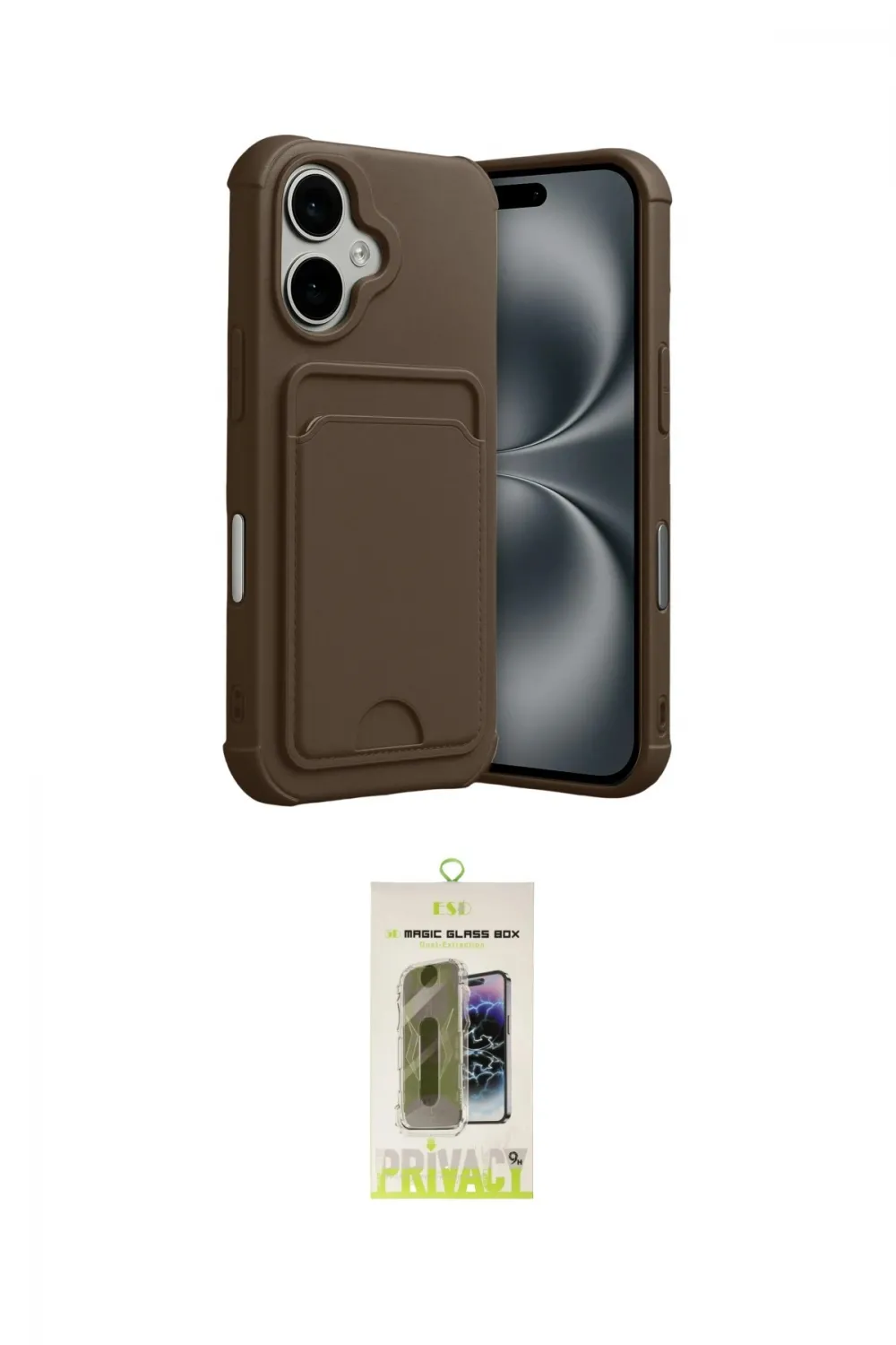 ieg™ iPhone 17 Kılıf Vadi Çizgi Prime - Siyah Joko Magic 5D Hayalet Cam