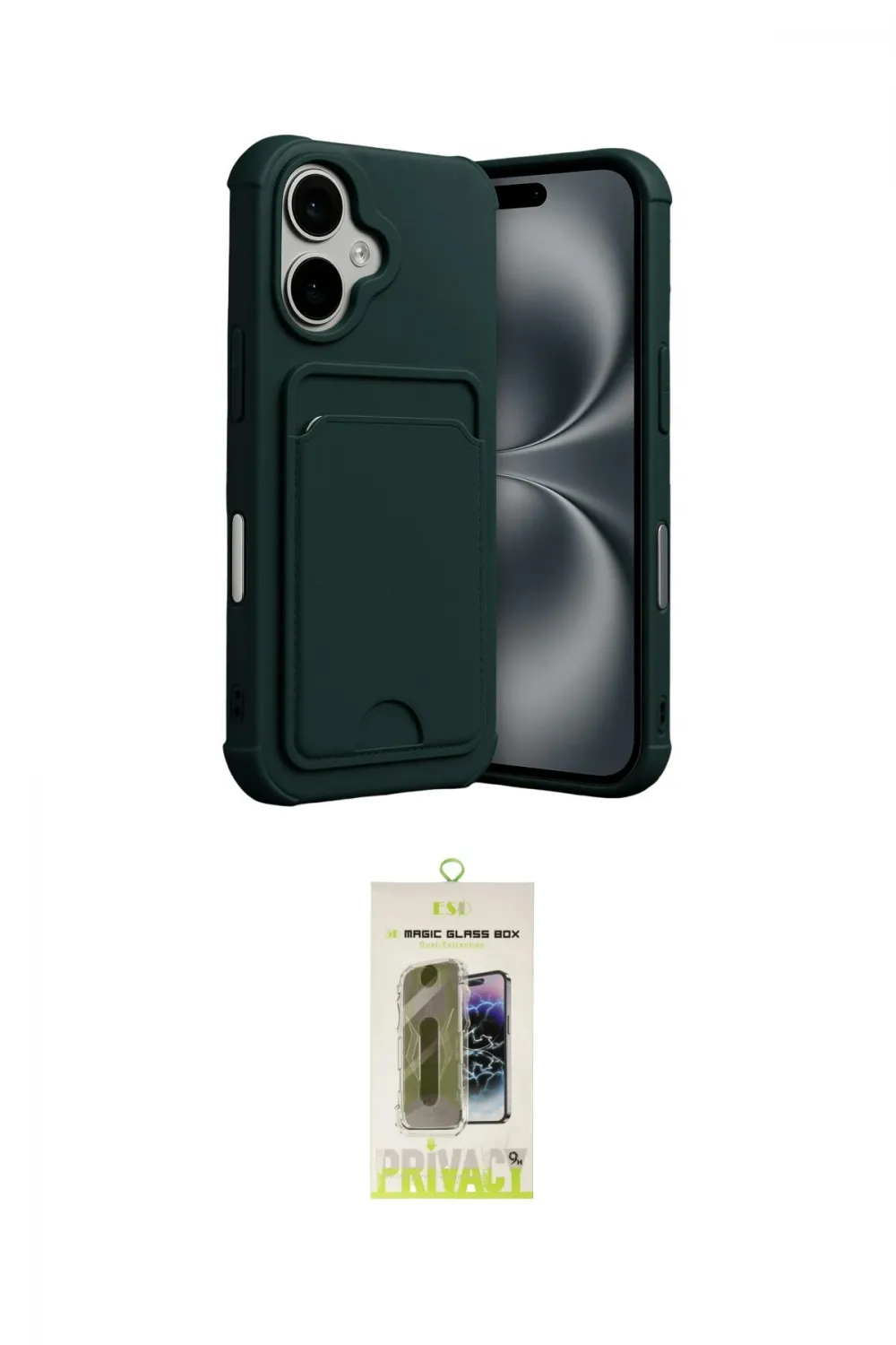 ieg™ iPhone 17 Kılıf Vadi Çizgi Prime - Siyah Joko Magic 5D Hayalet Cam