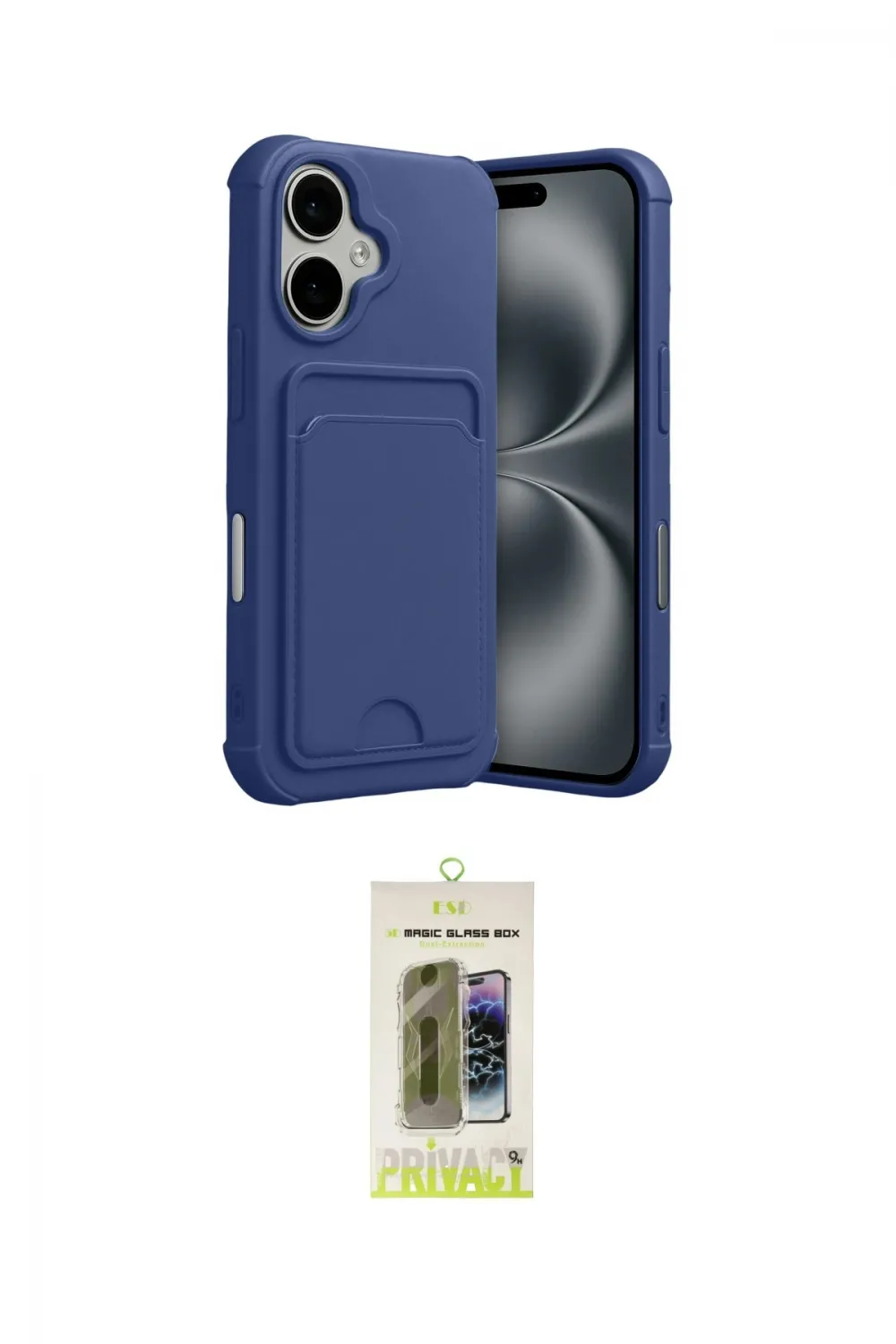 ieg™ iPhone 17 Kılıf Vadi Çizgi Prime - Siyah Joko Magic 5D Hayalet Cam