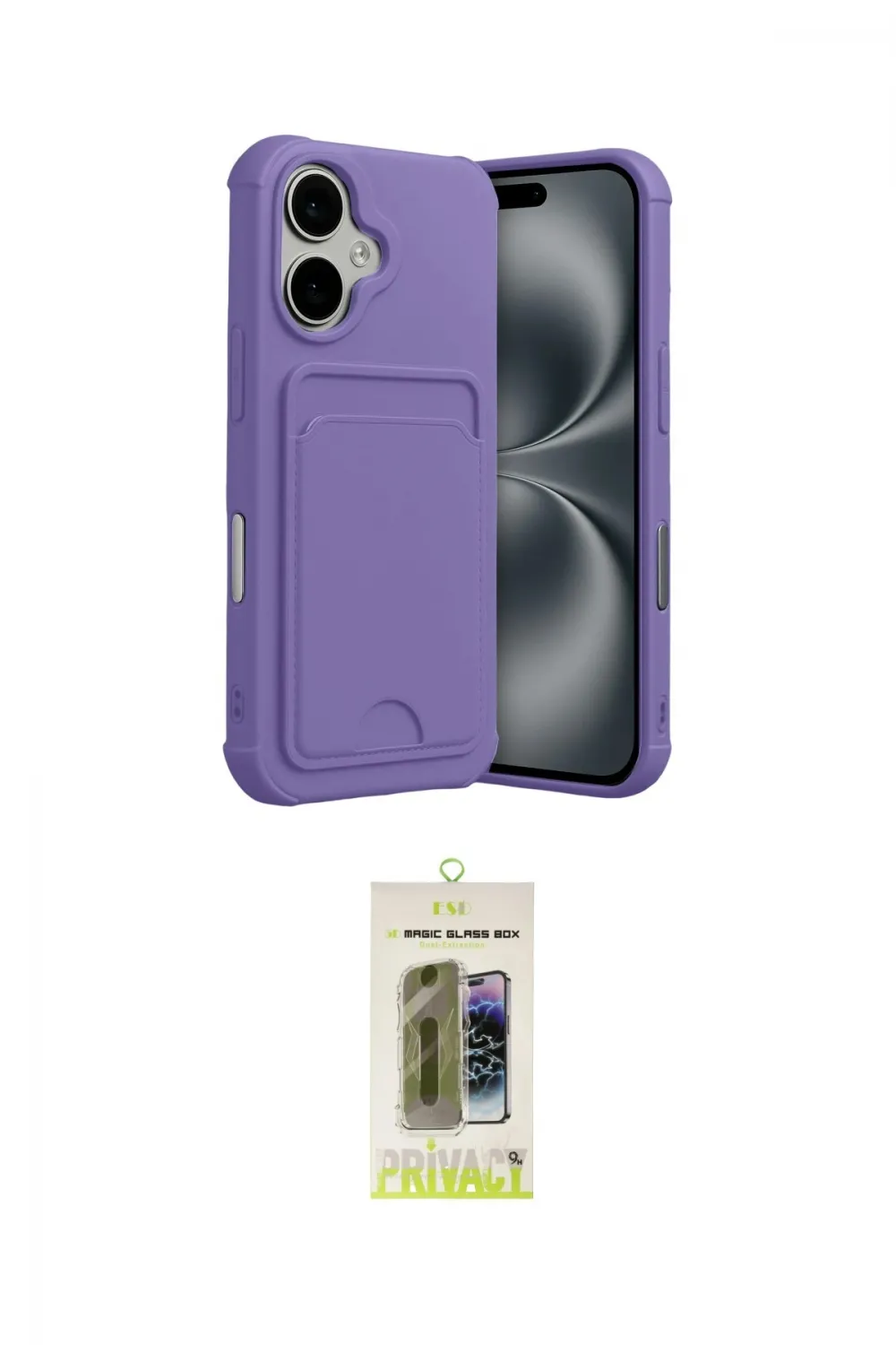 ieg™ iPhone 17 Kılıf Vadi Çizgi Prime - Siyah Joko Magic 5D Hayalet Cam