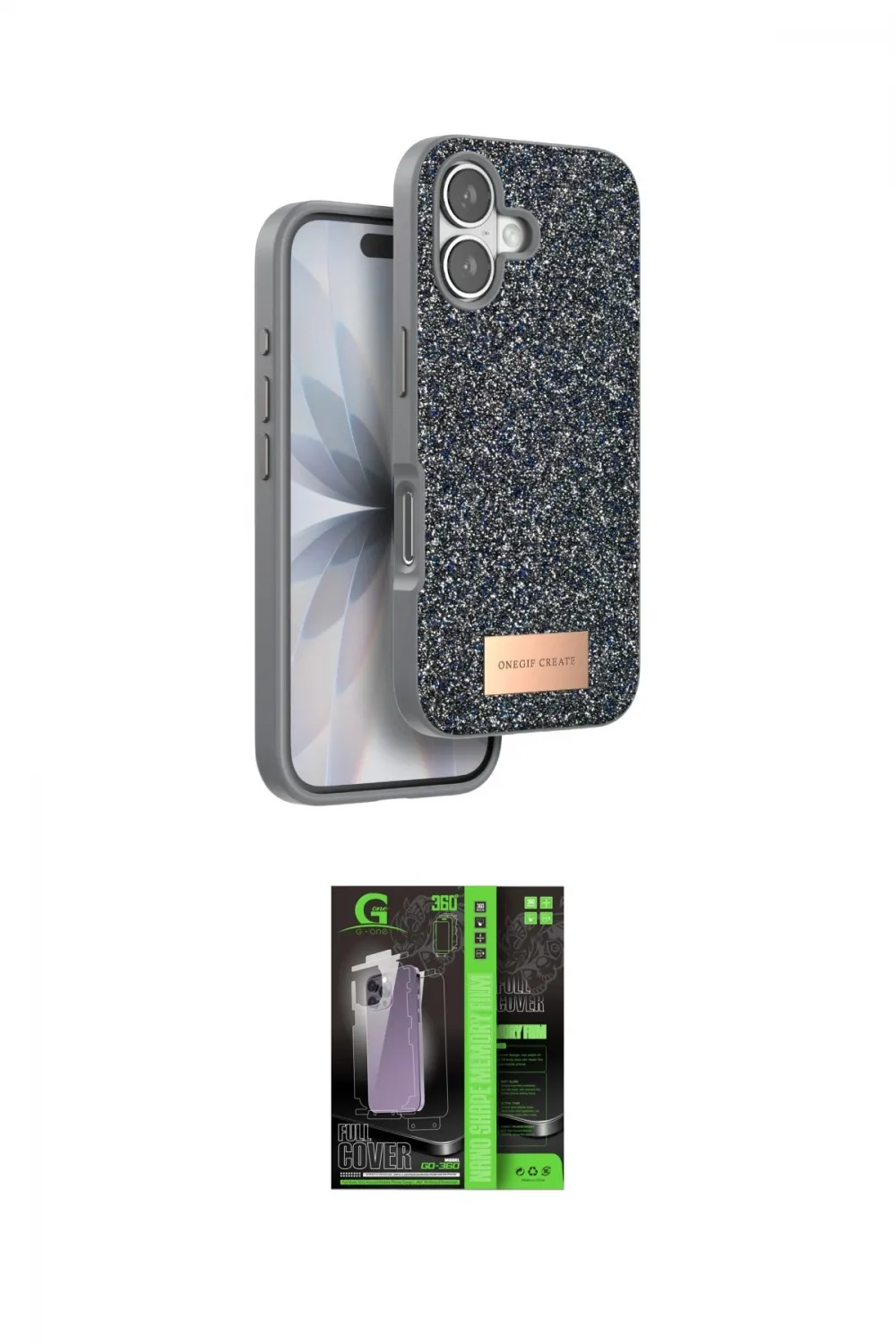 ieg™ iPhone 17 Kılıf Vadi Klasik Serisi - Siyah 360 Mat Full Body Arka Koruyucu