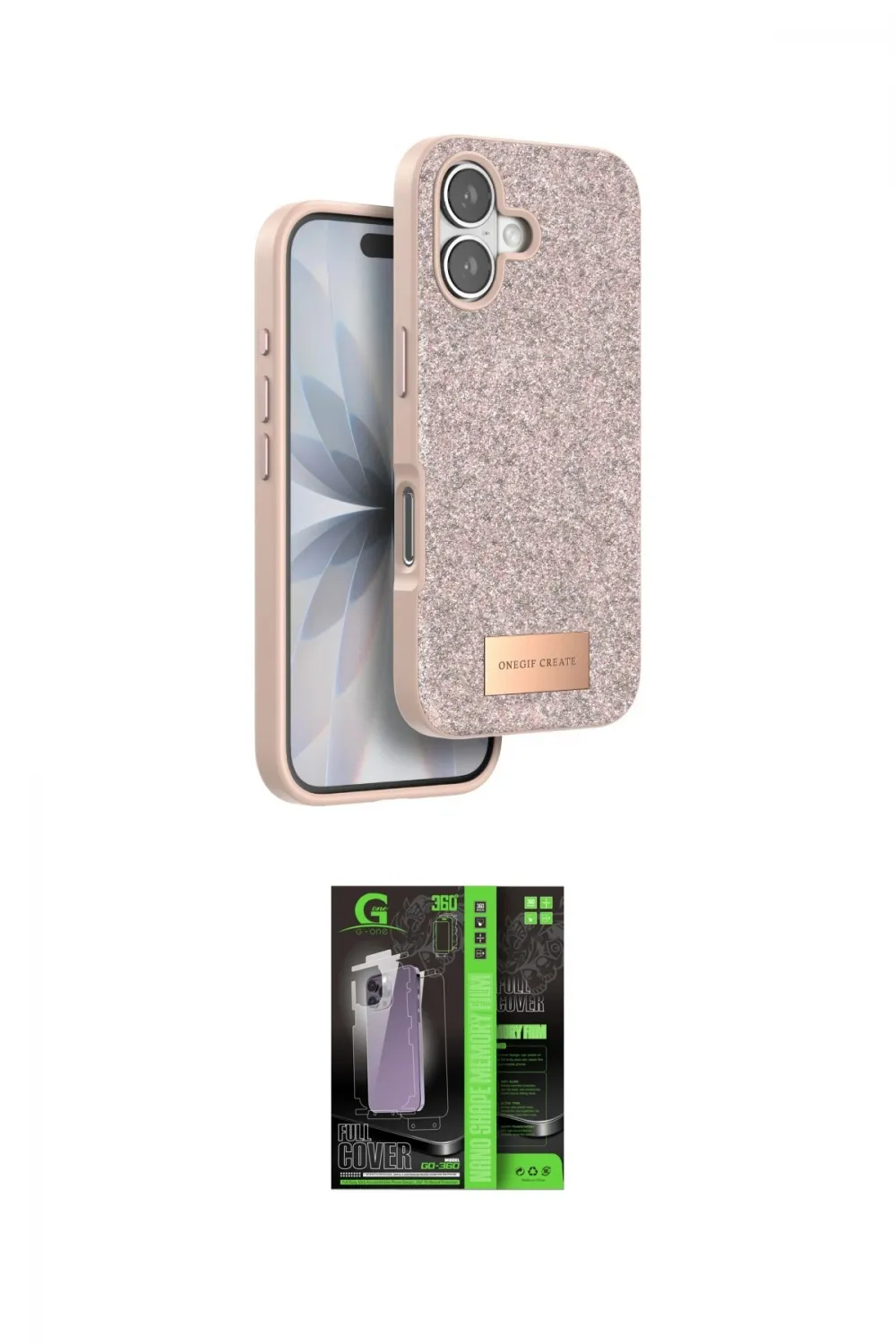 ieg™ iPhone 17 Kılıf Vadi Klasik Serisi - Siyah 360 Mat Full Body Arka Koruyucu