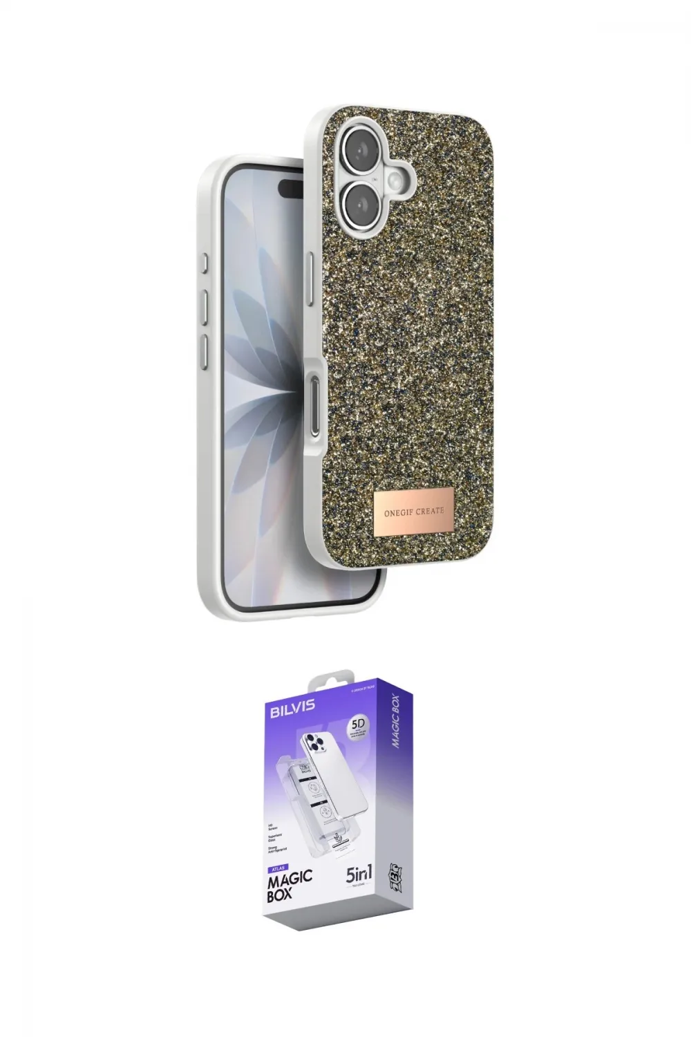 ieg™ iPhone 17 Kılıf Vadi Klasik Serisi - Siyah Bilvis 5in1 3D Magic Cam Ekran Koruyucu