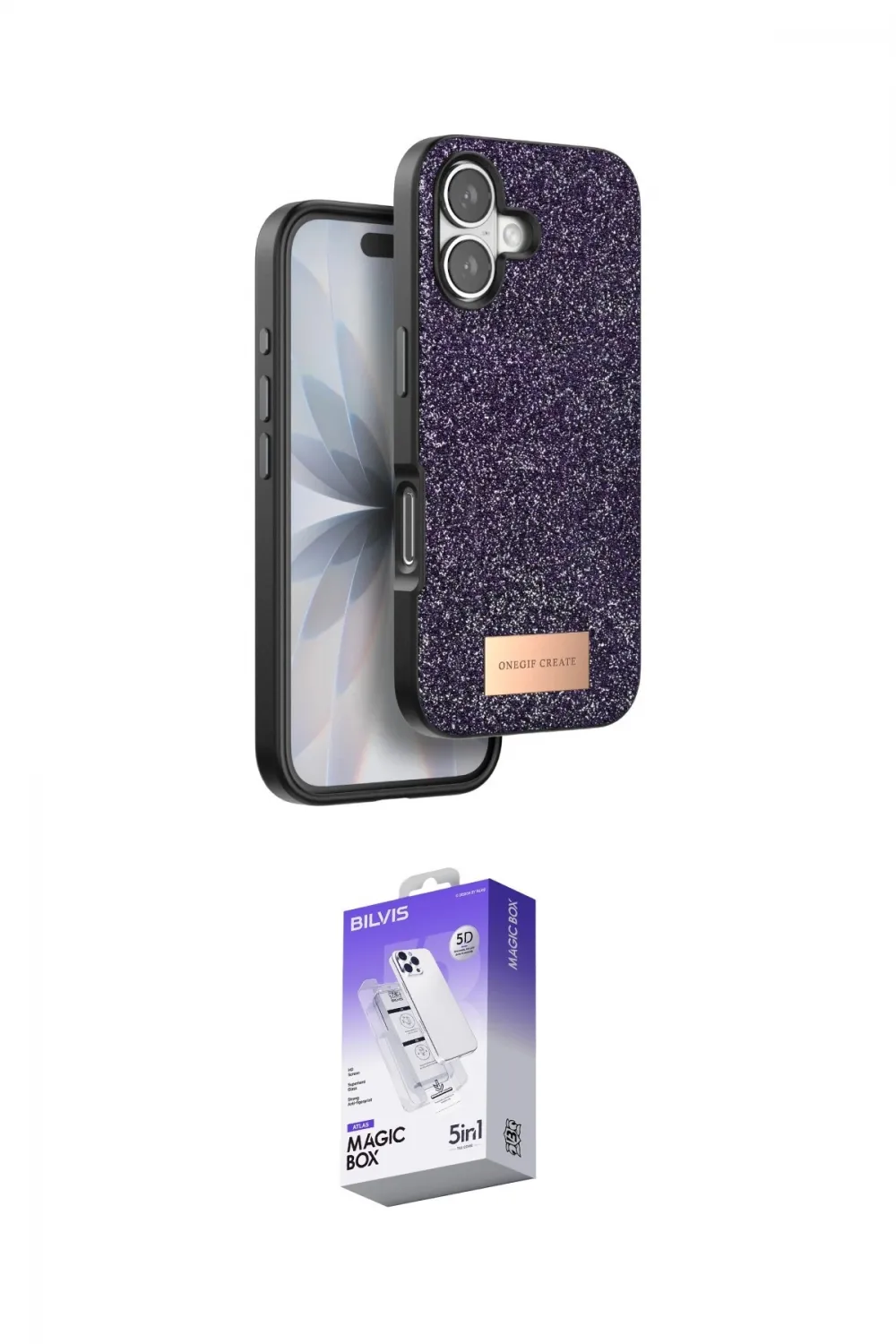 ieg™ iPhone 17 Kılıf Vadi Klasik Serisi - Siyah Bilvis 5in1 3D Magic Cam Ekran Koruyucu