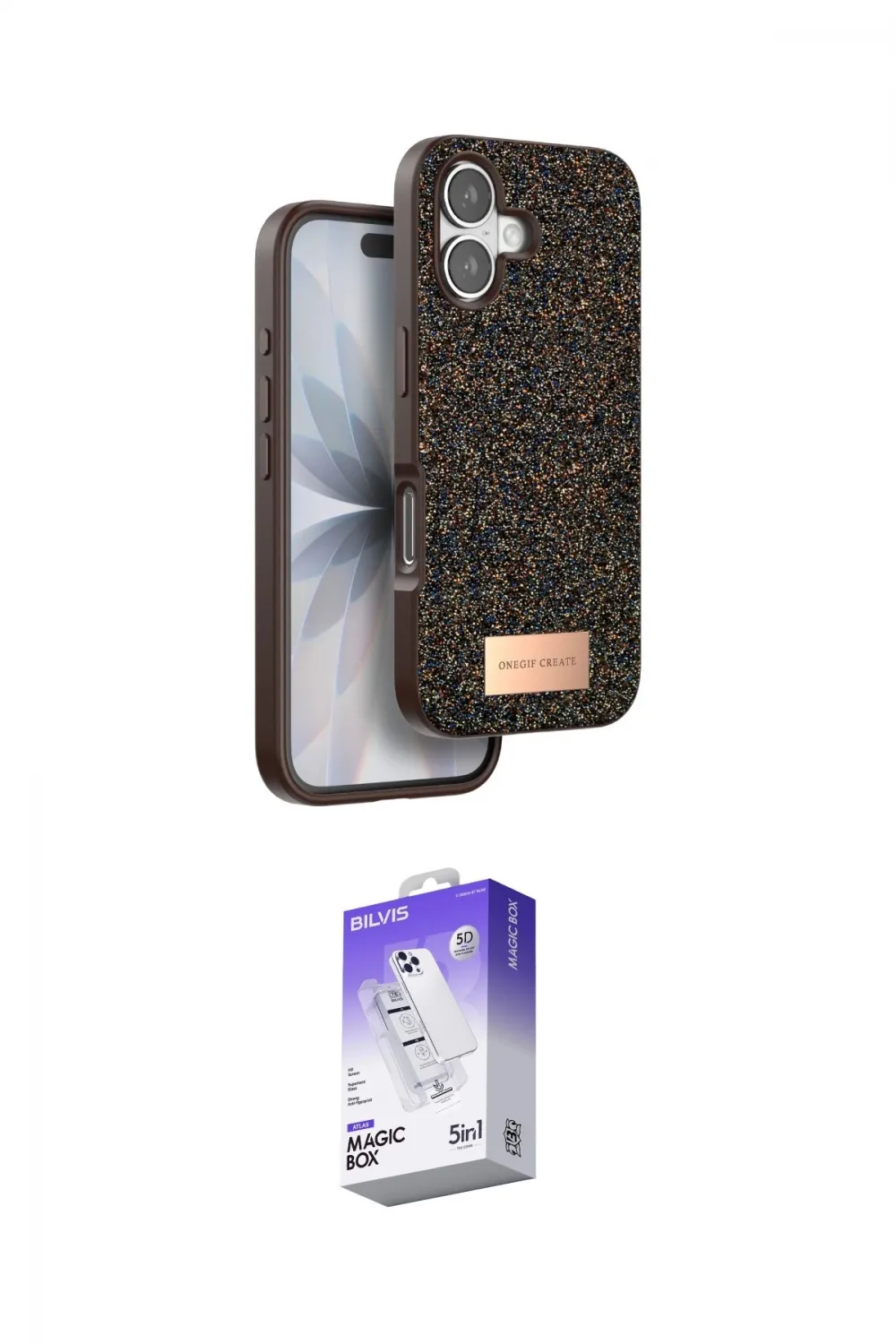 ieg™ iPhone 17 Kılıf Vadi Klasik Serisi - Siyah Bilvis 5in1 3D Magic Cam Ekran Koruyucu