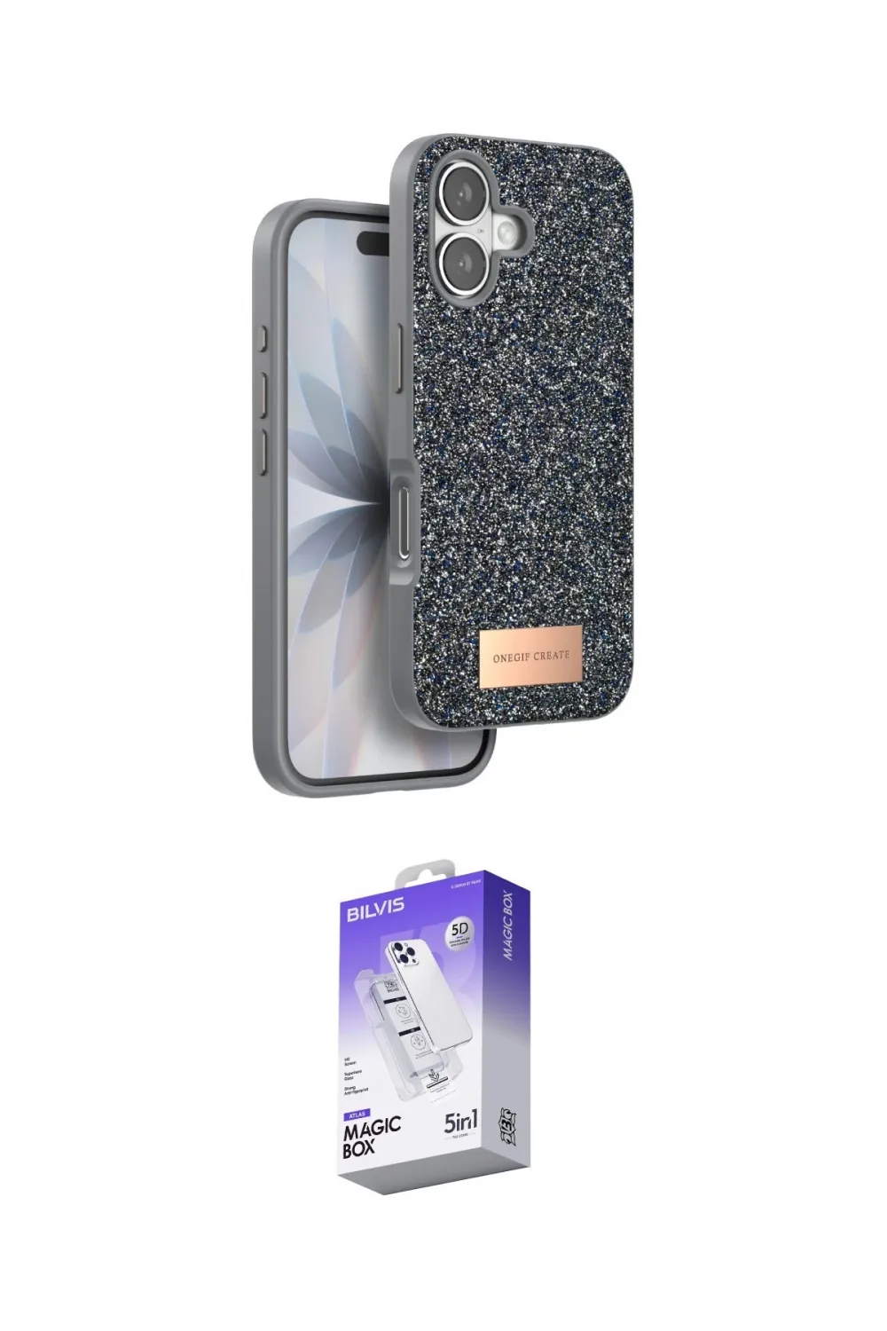 ieg™ iPhone 17 Kılıf Vadi Klasik Serisi - Siyah Bilvis 5in1 3D Magic Cam Ekran Koruyucu