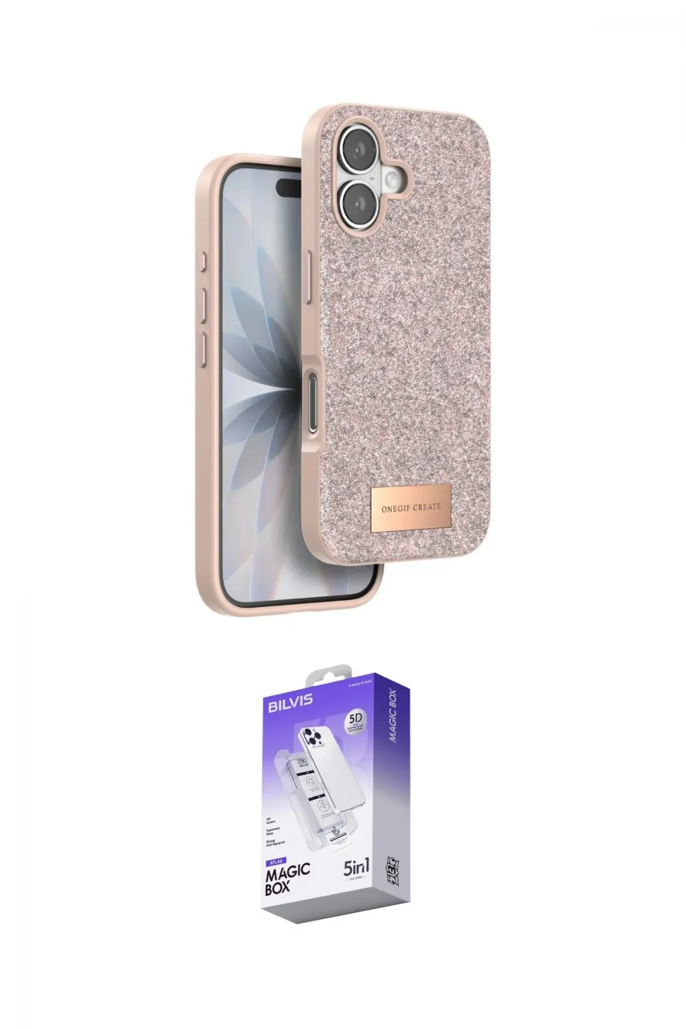 ieg™ iPhone 17 Kılıf Vadi Klasik Serisi - Siyah Bilvis 5in1 3D Magic Cam Ekran Koruyucu