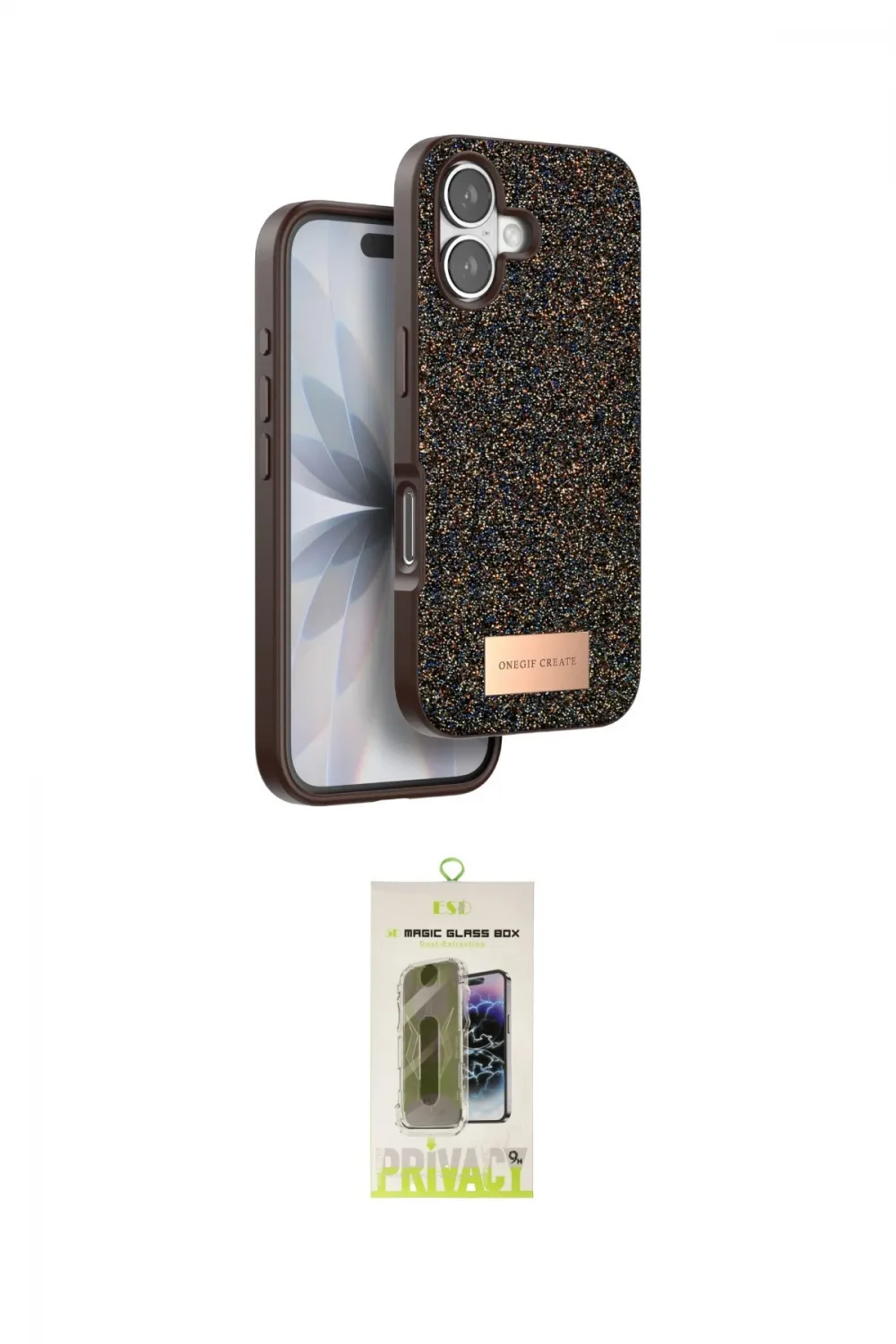 ieg™ iPhone 17 Kılıf Vadi Klasik Serisi - Siyah Joko Magic 5D Hayalet Cam