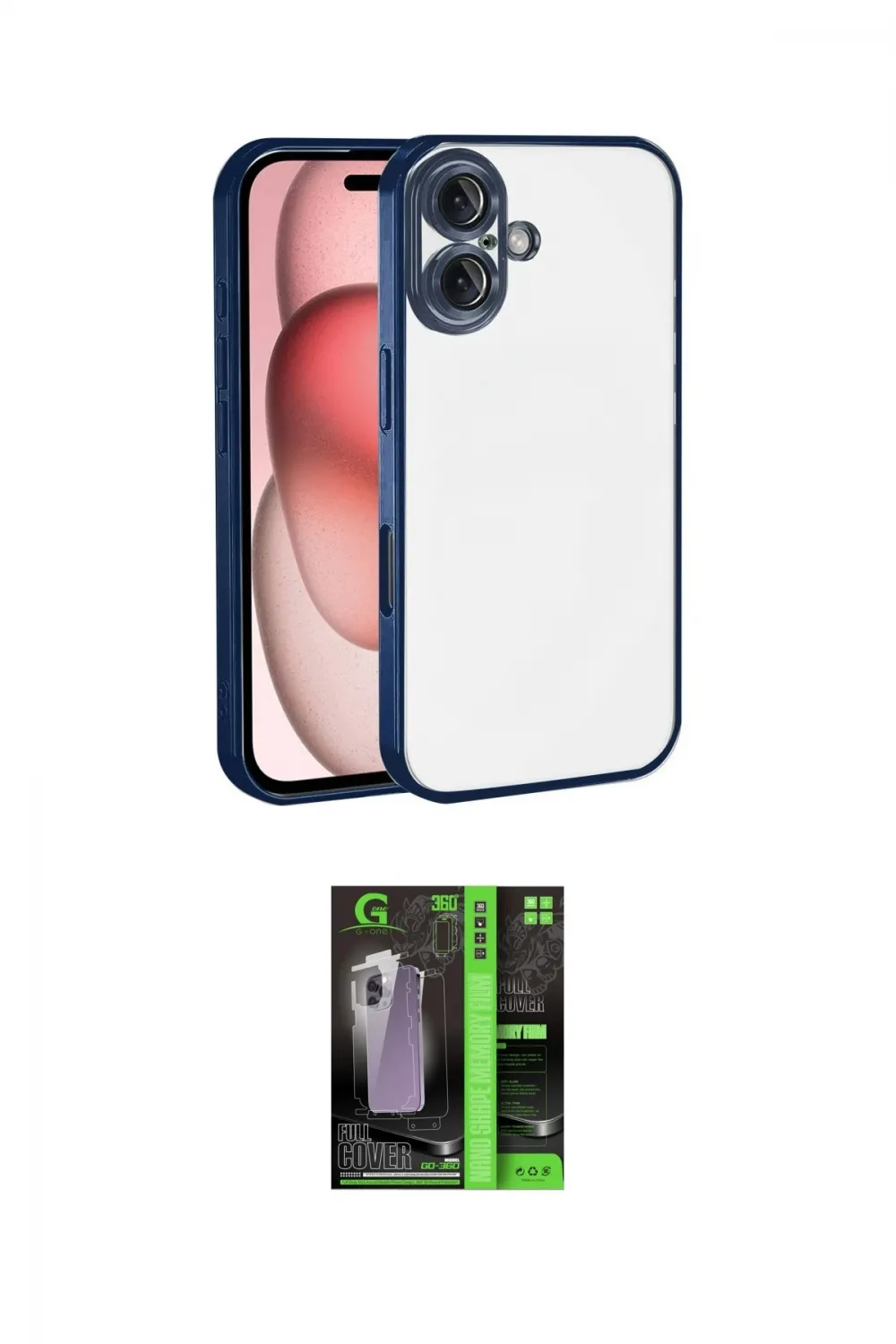 ieg™ iPhone 17 Kılıf Vadi Minimal - Siyah 360 Mat Full Body Arka Koruyucu