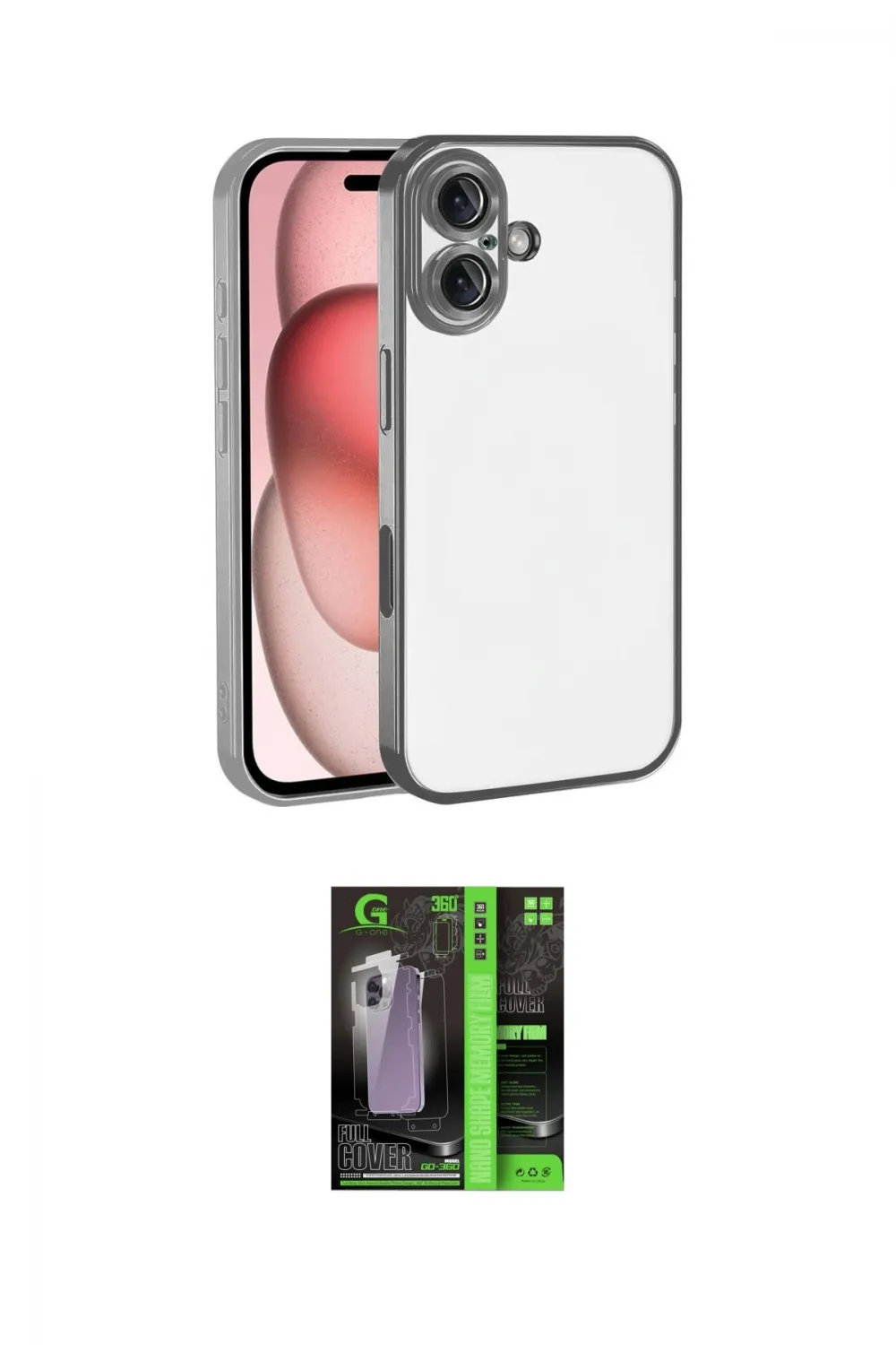 ieg™ iPhone 17 Kılıf Vadi Minimal - Siyah 360 Mat Full Body Arka Koruyucu