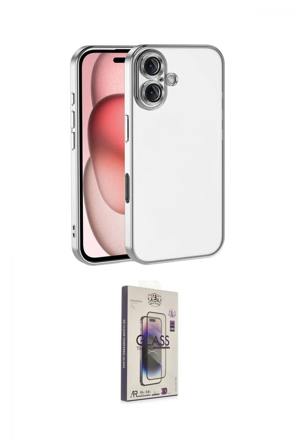 ieg™ iPhone 17 Kılıf Vadi Minimal - Siyah Bilvis 3D Cam Ekran Koruyucu