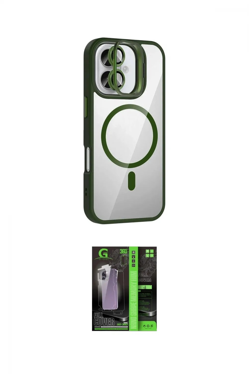 ieg™ iPhone 17 Kılıf Yadigar Asil Koleksiyonu - Şeffaf 360 Full Body Arka Koruyucu
