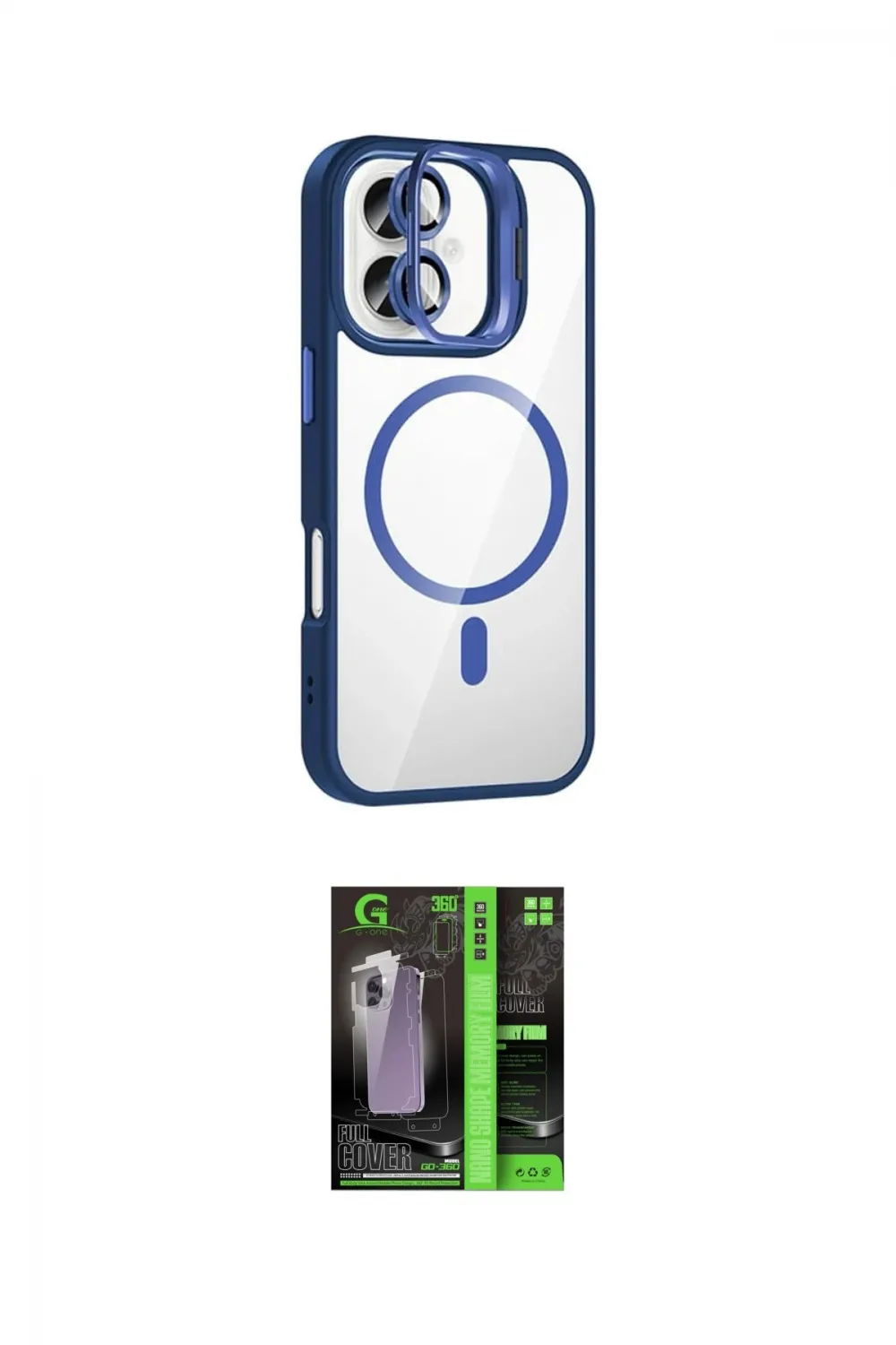ieg™ iPhone 17 Kılıf Yadigar Asil Koleksiyonu - Şeffaf 360 Full Body Arka Koruyucu
