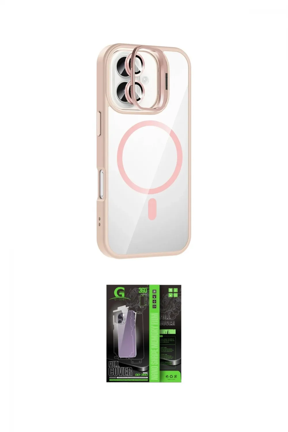 ieg™ iPhone 17 Kılıf Yadigar Asil Koleksiyonu - Şeffaf 360 Full Body Arka Koruyucu