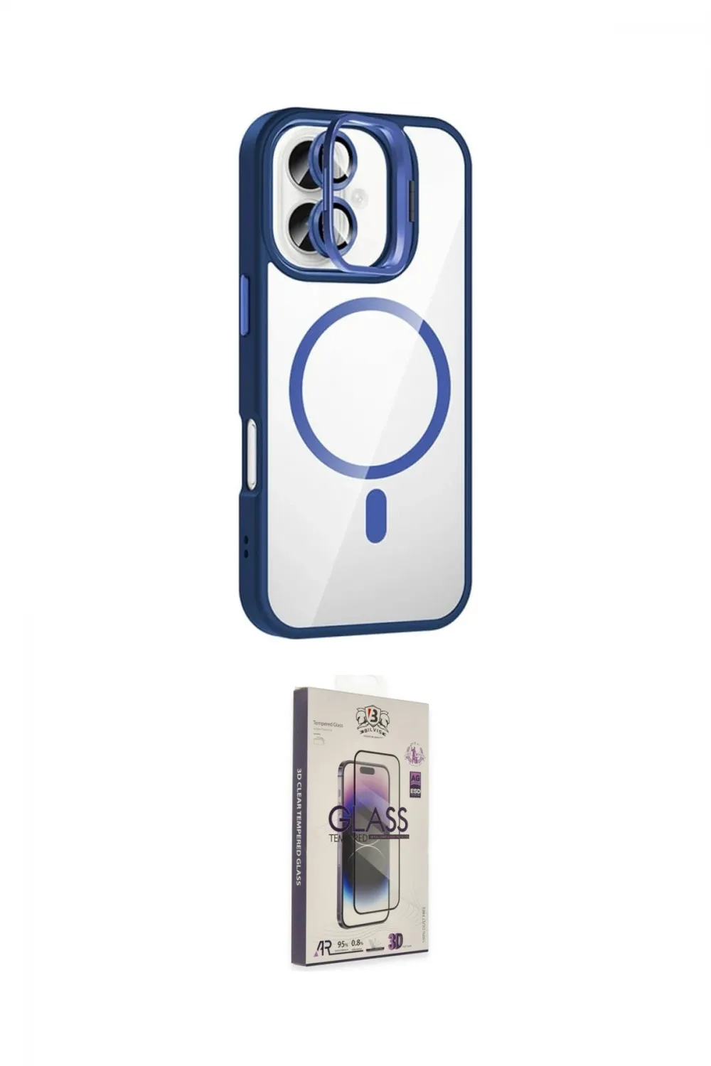 ieg™ iPhone 17 Kılıf Yadigar Asil Koleksiyonu - Siyah Bilvis 3D Cam Ekran Koruyucu