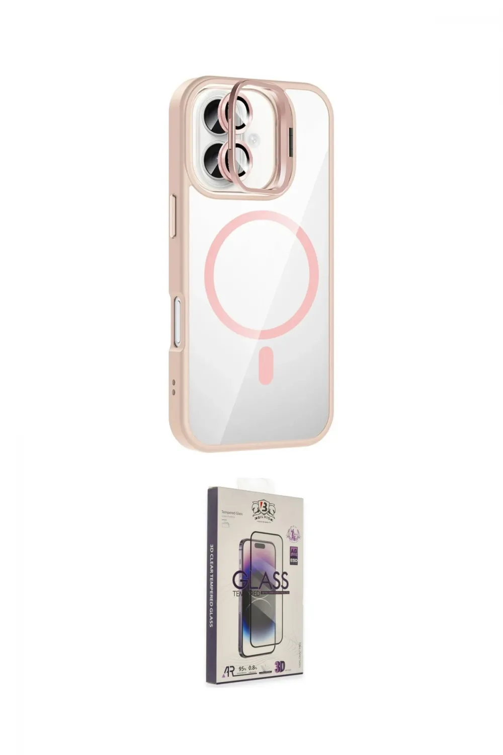 ieg™ iPhone 17 Kılıf Yadigar Asil Koleksiyonu - Siyah Bilvis 3D Cam Ekran Koruyucu