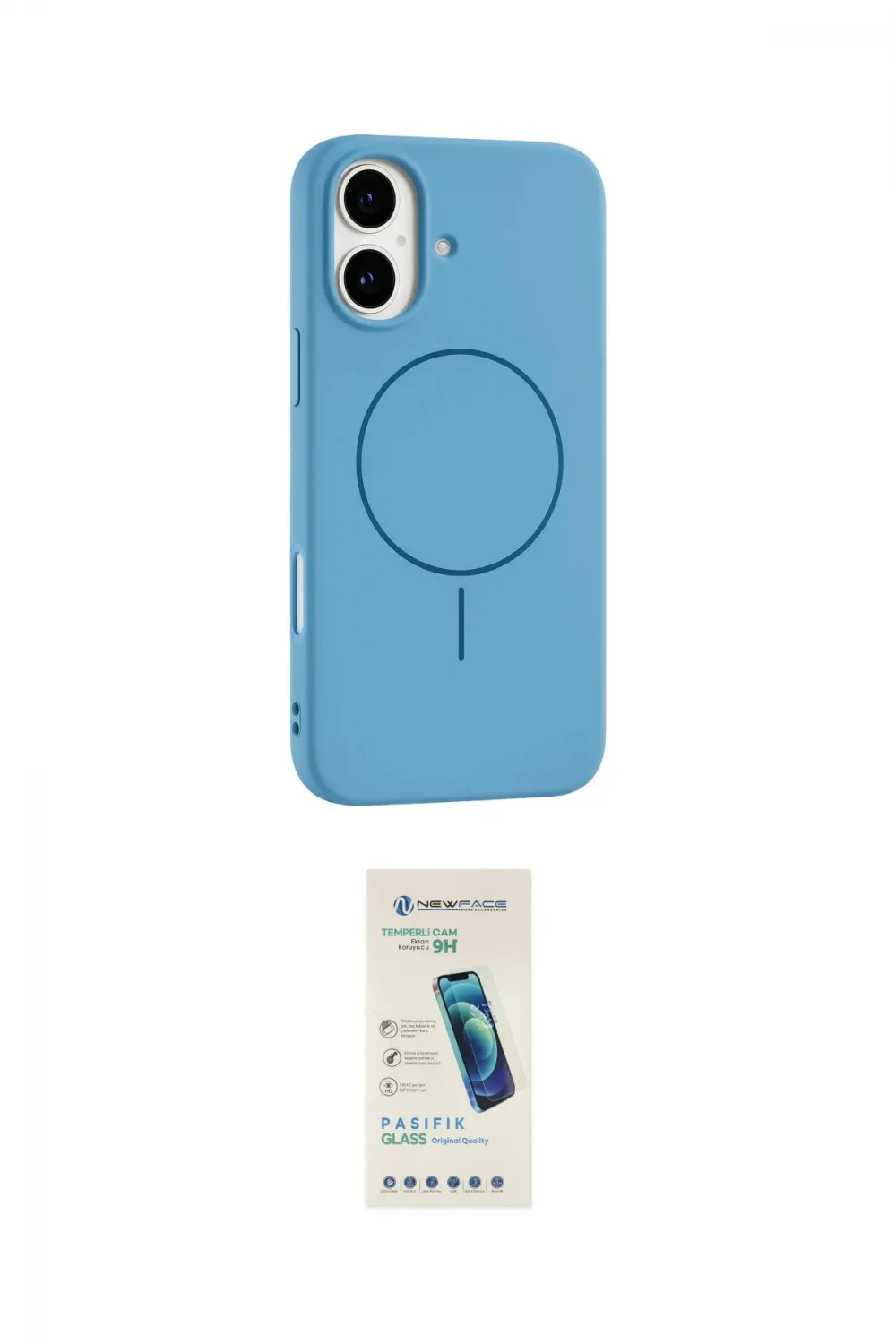 ieg™ iPhone 17 Kılıf Yankı Form Serisi - Şeffaf Pasifik Cam Ekran Koruyucu