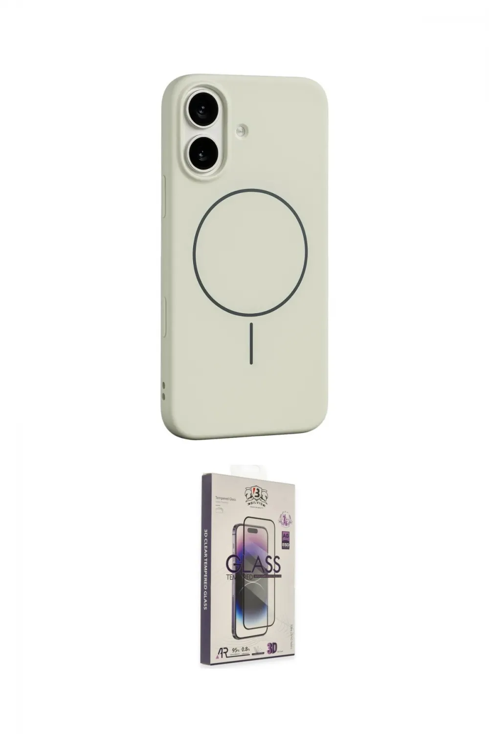 ieg™ iPhone 17 Kılıf Yankı Form Serisi - Siyah Bilvis 3D Cam Ekran Koruyucu
