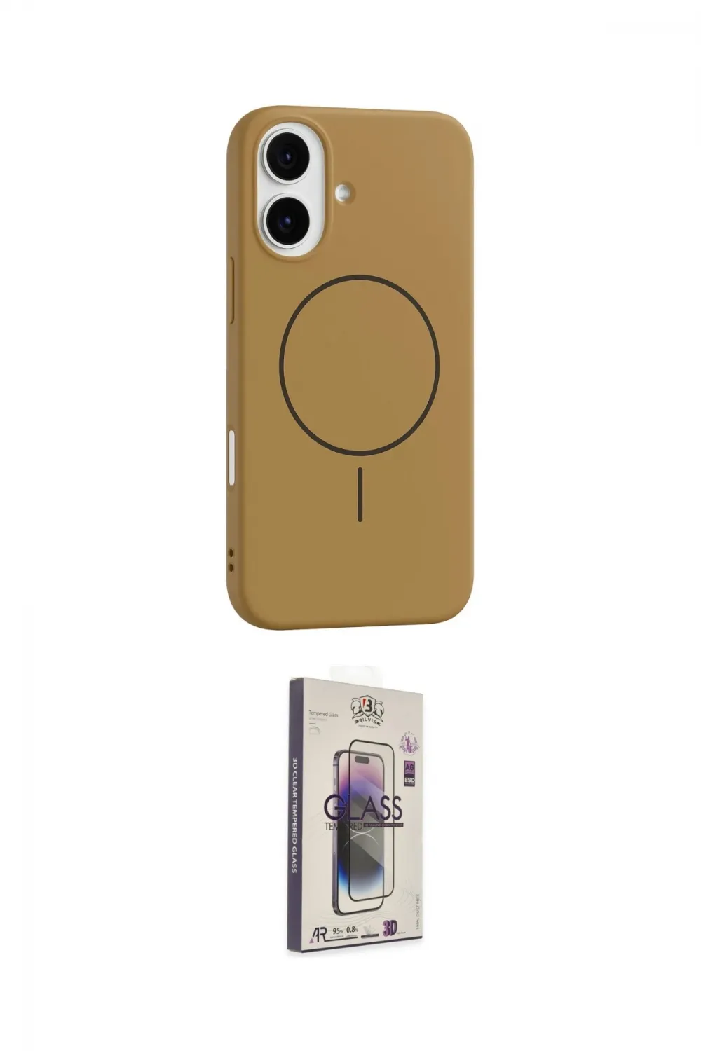 ieg™ iPhone 17 Kılıf Yankı Form Serisi - Siyah Bilvis 3D Cam Ekran Koruyucu