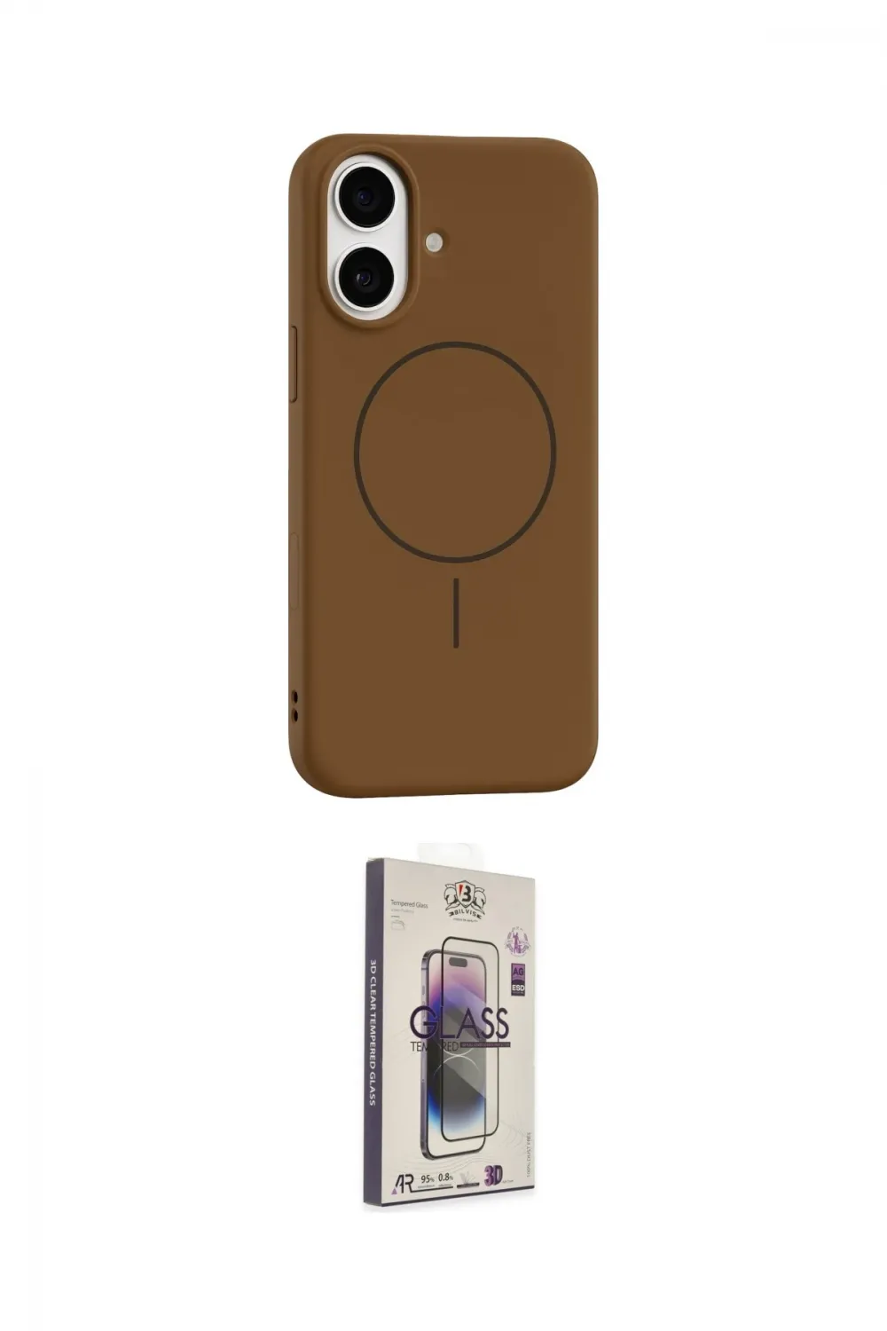 ieg™ iPhone 17 Kılıf Yankı Form Serisi - Siyah Bilvis 3D Cam Ekran Koruyucu