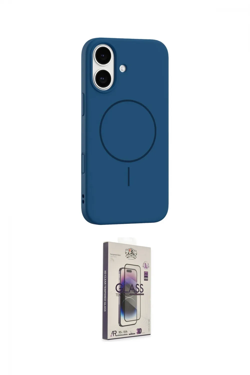 ieg™ iPhone 17 Kılıf Yankı Form Serisi - Siyah Bilvis 3D Cam Ekran Koruyucu